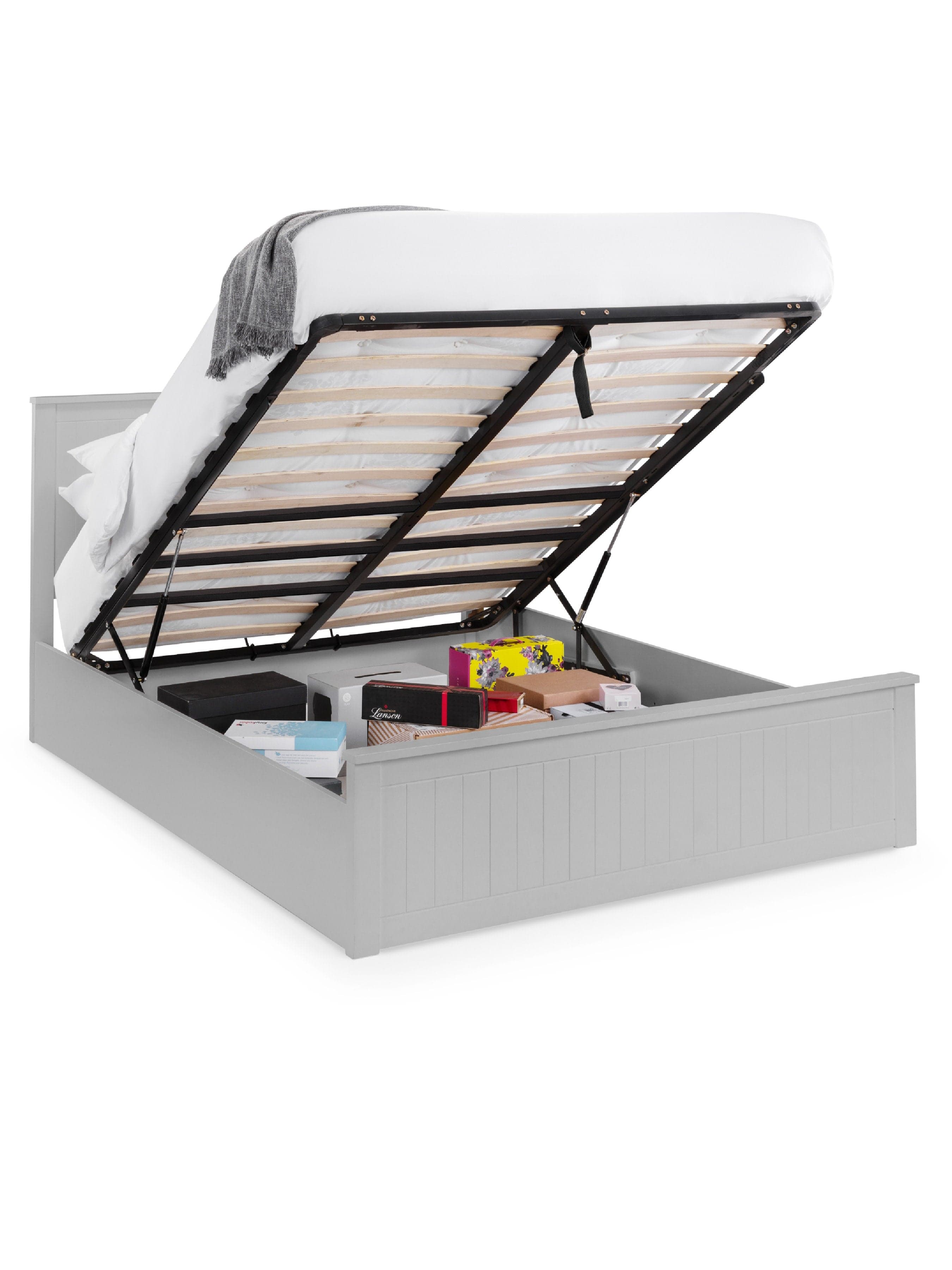 Maine Ottoman Bed - Dove Grey – Julian Bowen, view 2