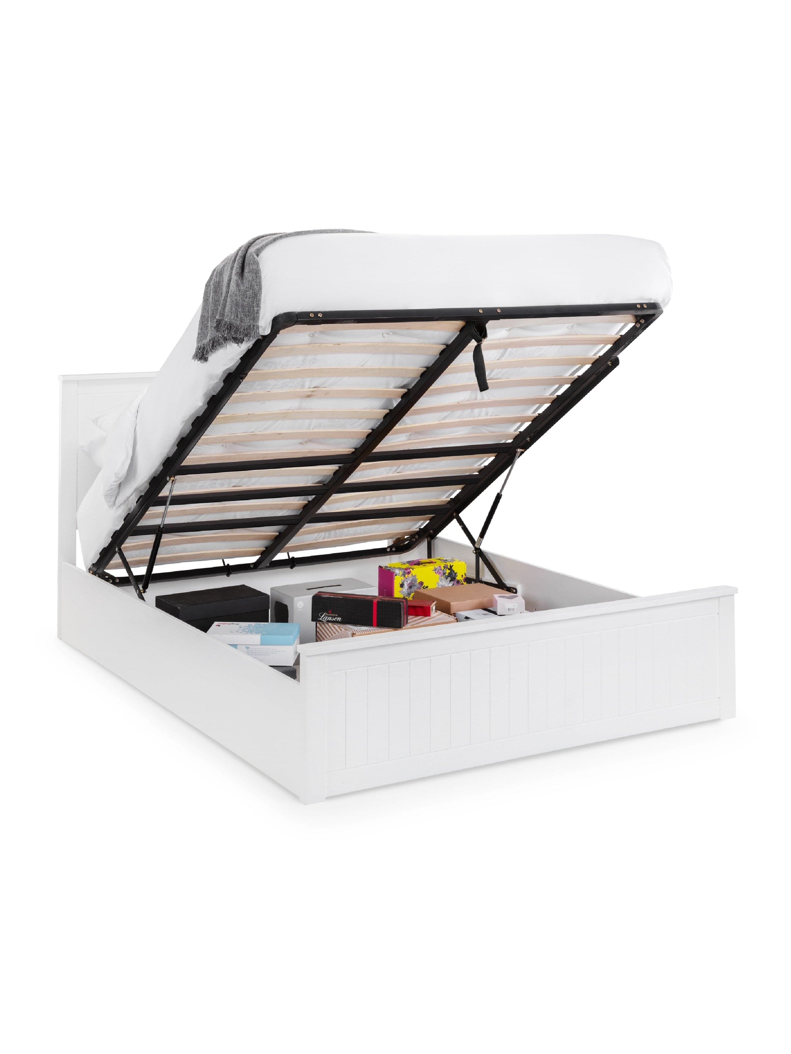 Maine Ottoman Bed - Surf White – Julian Bowen, view 2