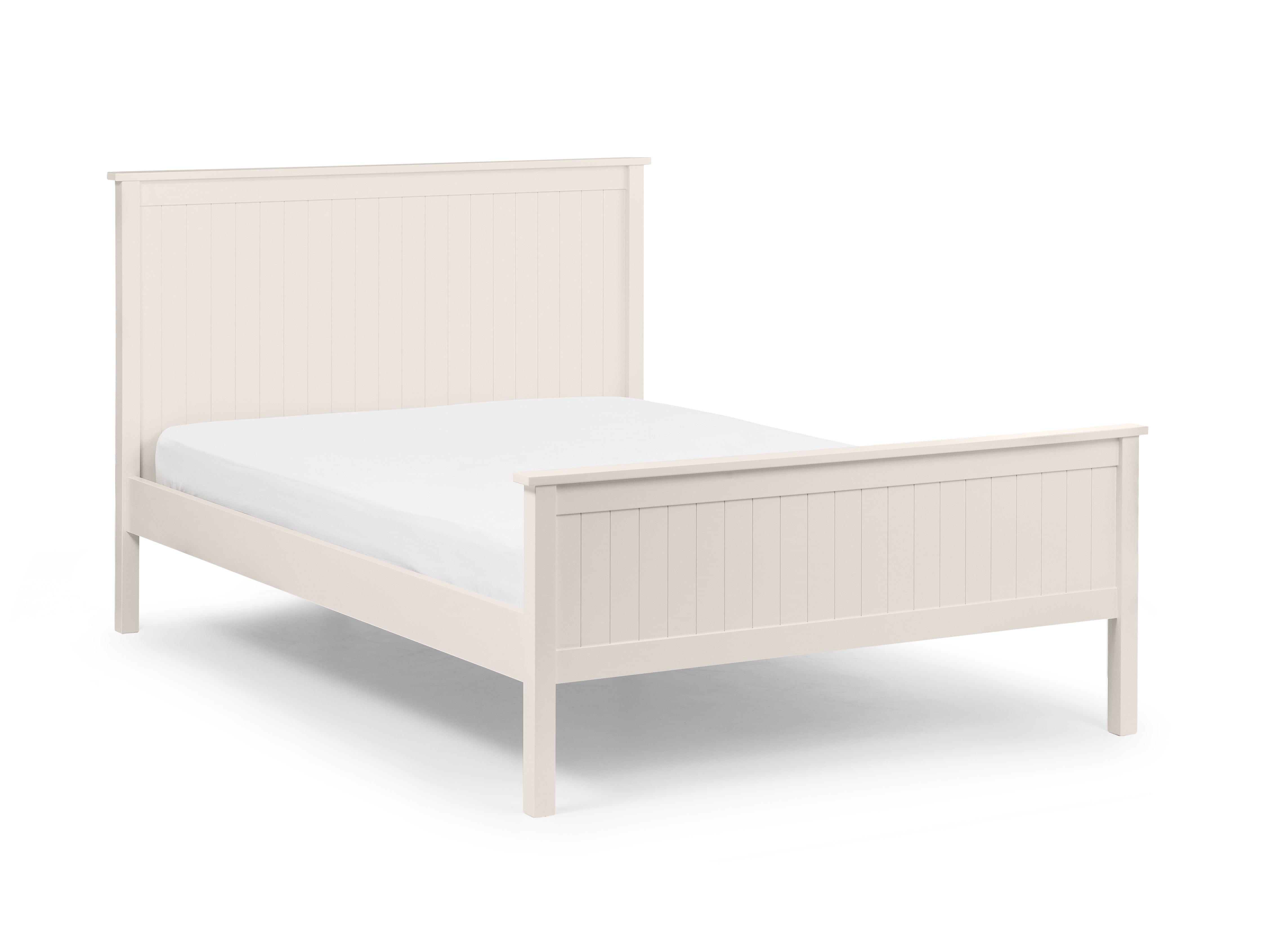 Maine Wooden Bed - Surf White – Julian Bowen, view 2