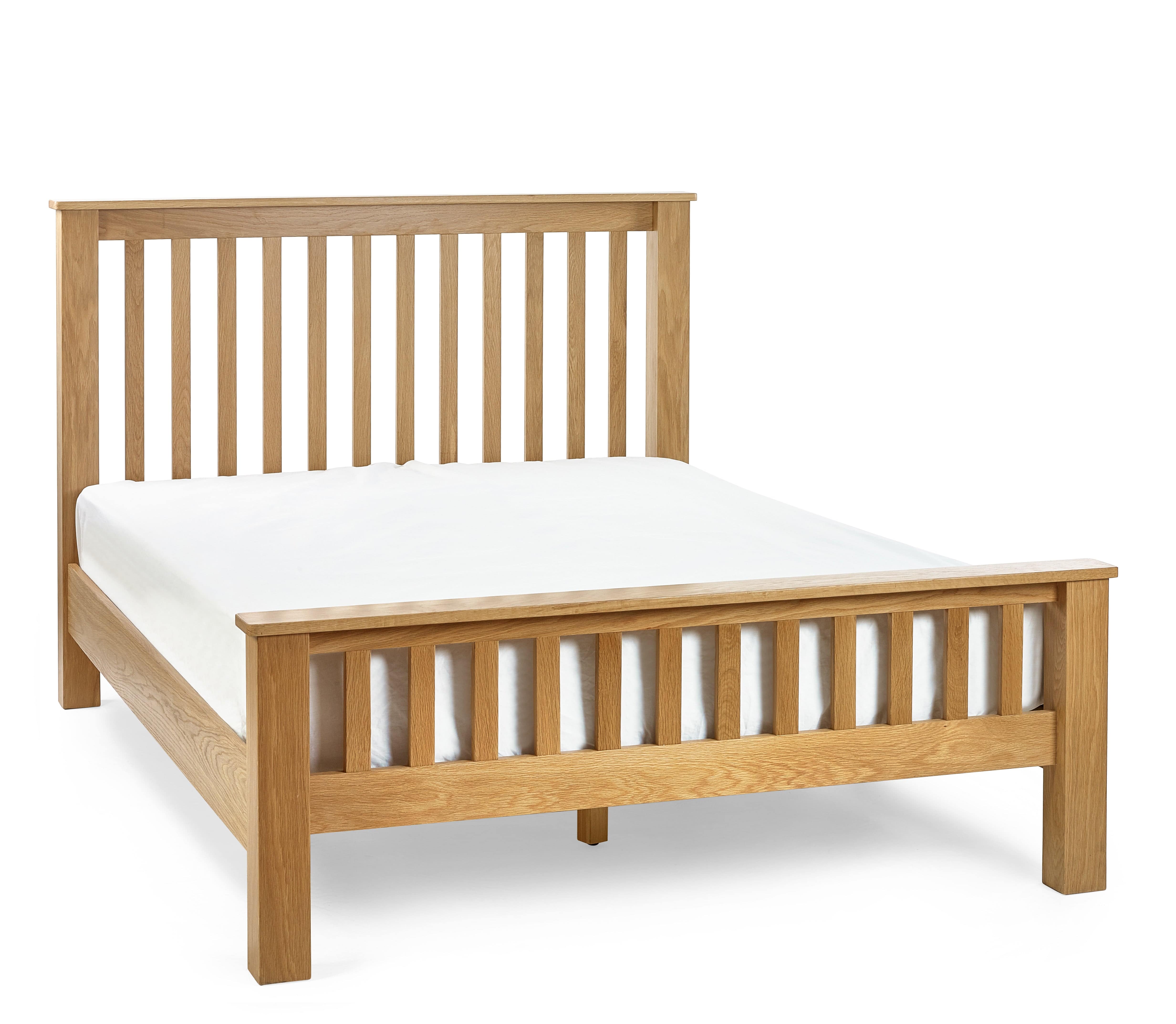 Mallory Oak Bed - High Footer – Julian Bowen