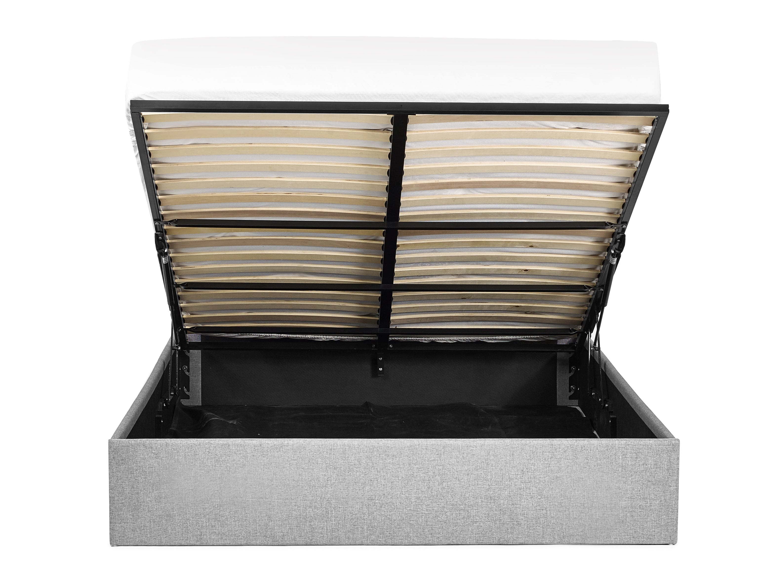 Merida Lift Up Storage Bed - Grey – Julian Bowen, view 2