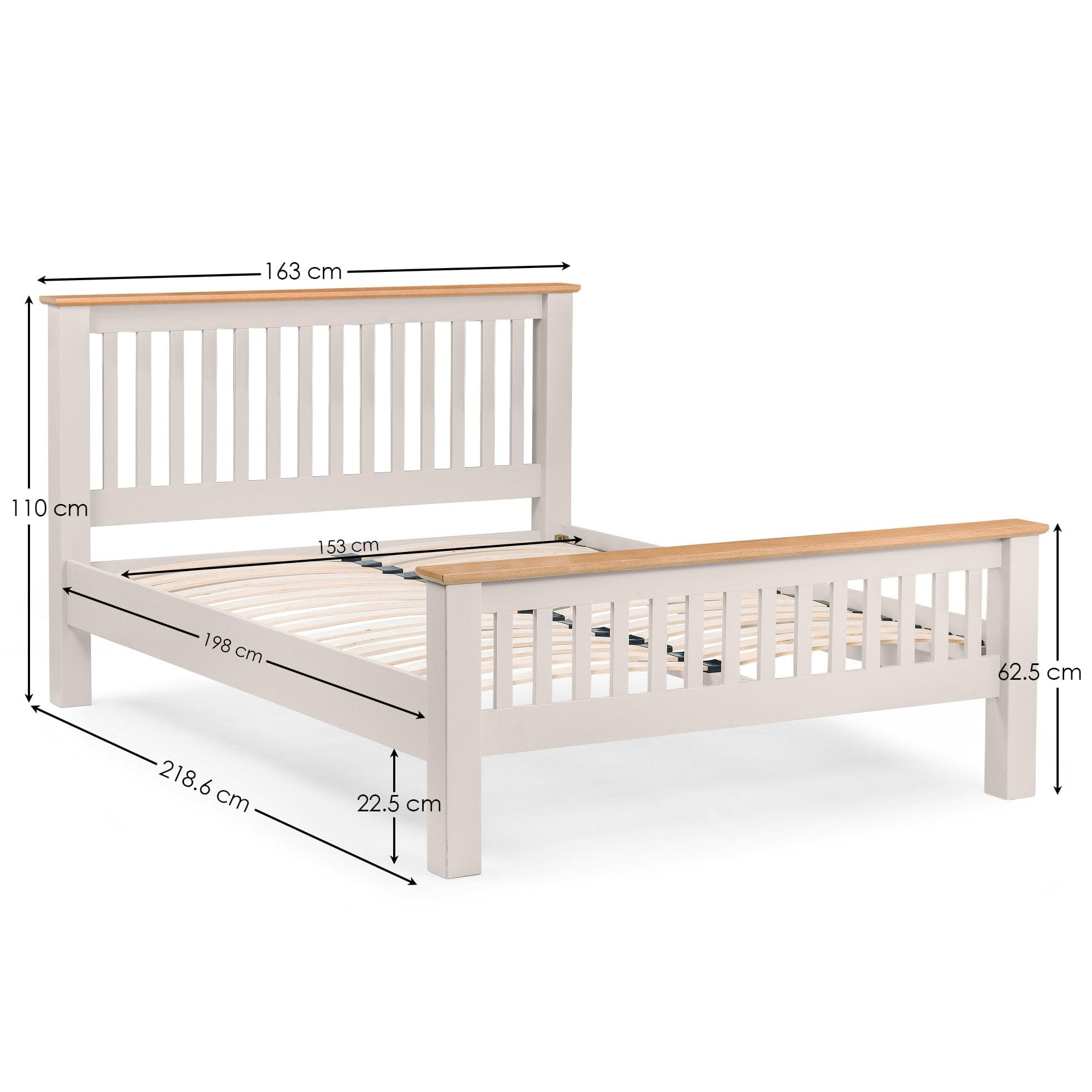 Richmond Wooden Bed High Foot End - Elephant Grey – Julian Bowen, view 6