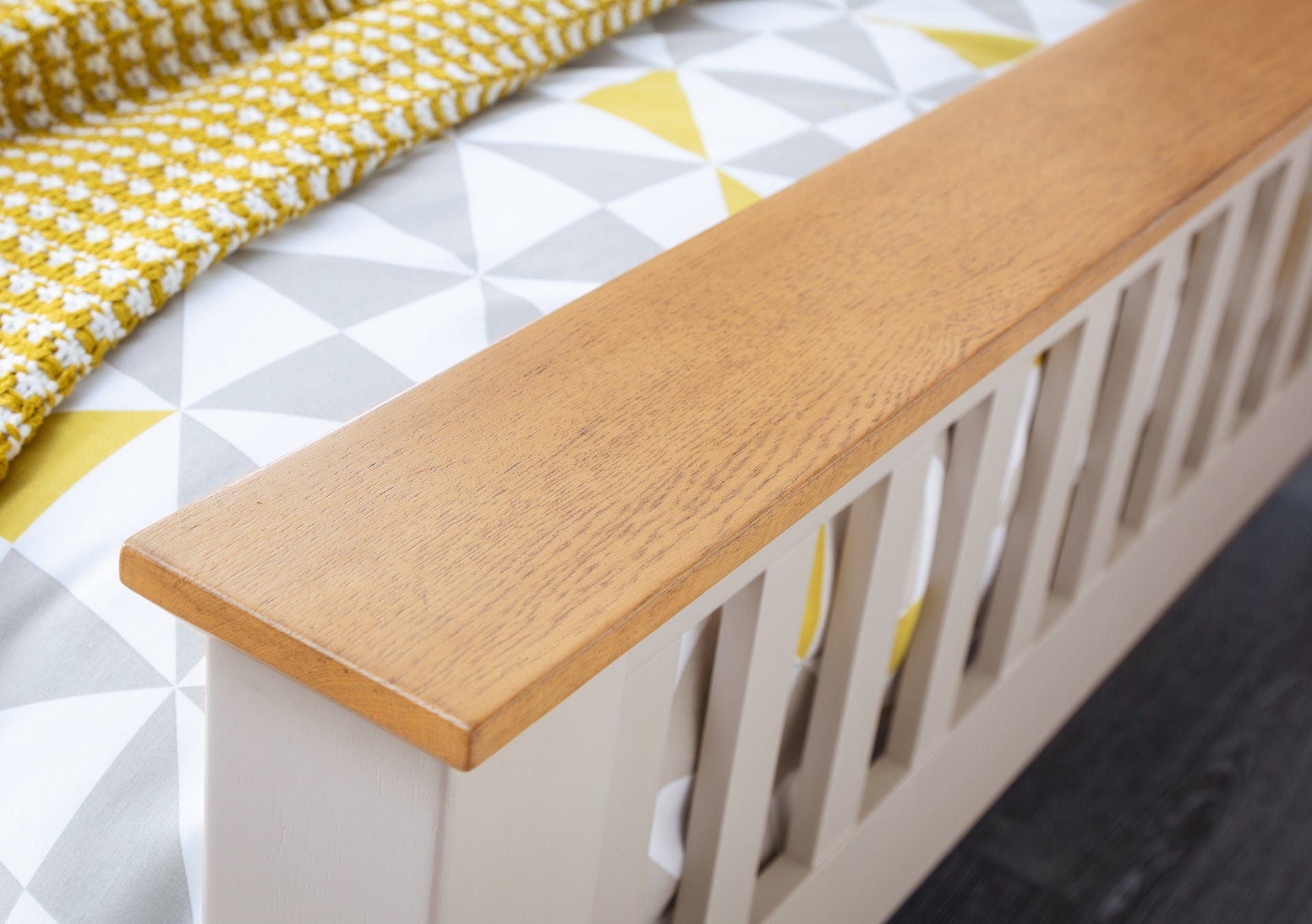 Richmond Wooden Bed High Foot End - Elephant Grey – Julian Bowen, view 3