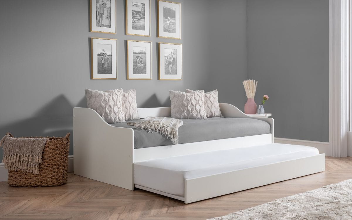 Elba Day Bed - Surf White – Julian Bowen, view 2