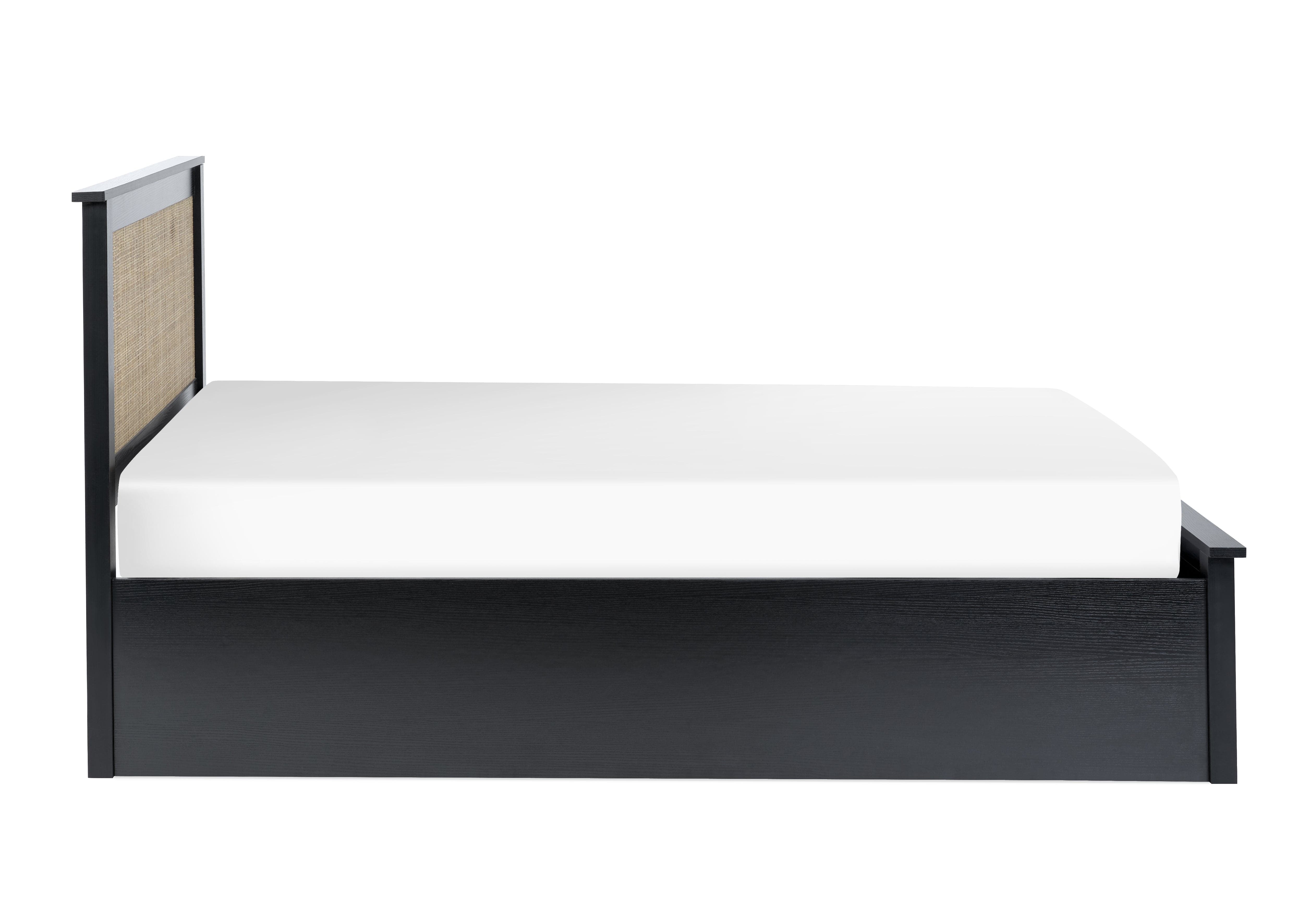 Padstow Ottoman Storage Bed - Black – Julian Bowen, view 3