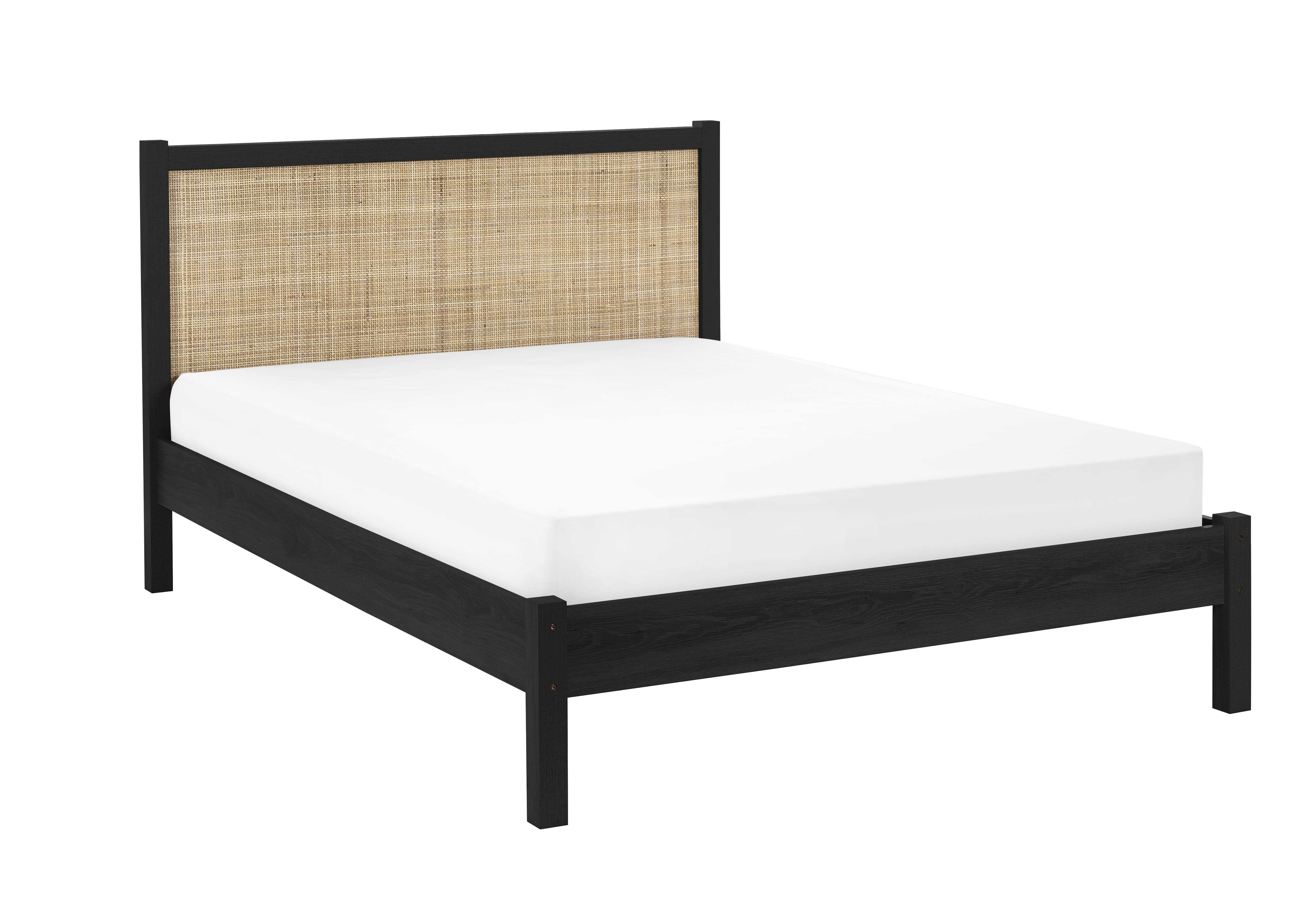 Padstow Rattan Bed - Black – Julian Bowen