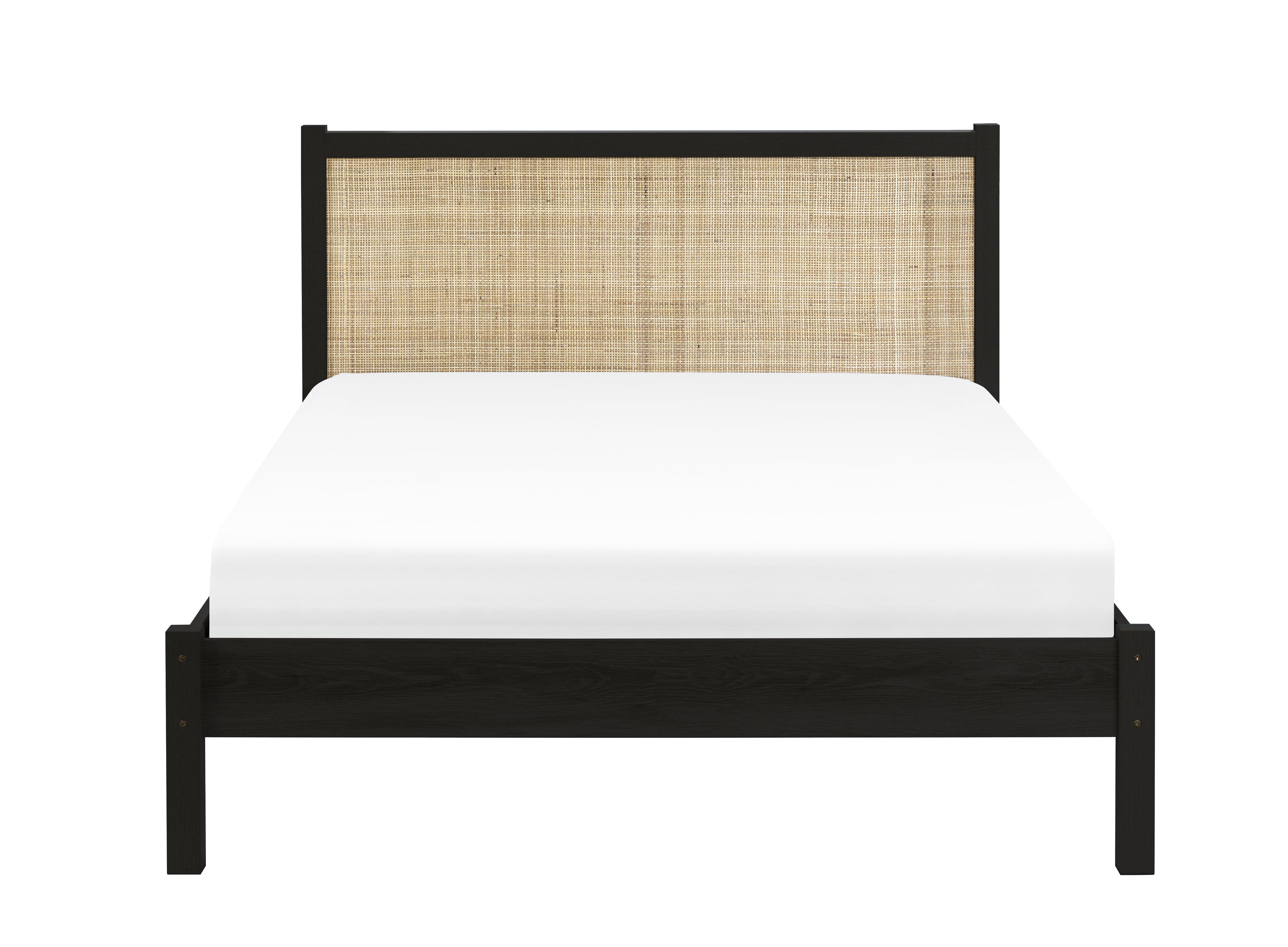 Padstow Rattan Bed - Black – Julian Bowen, view 2