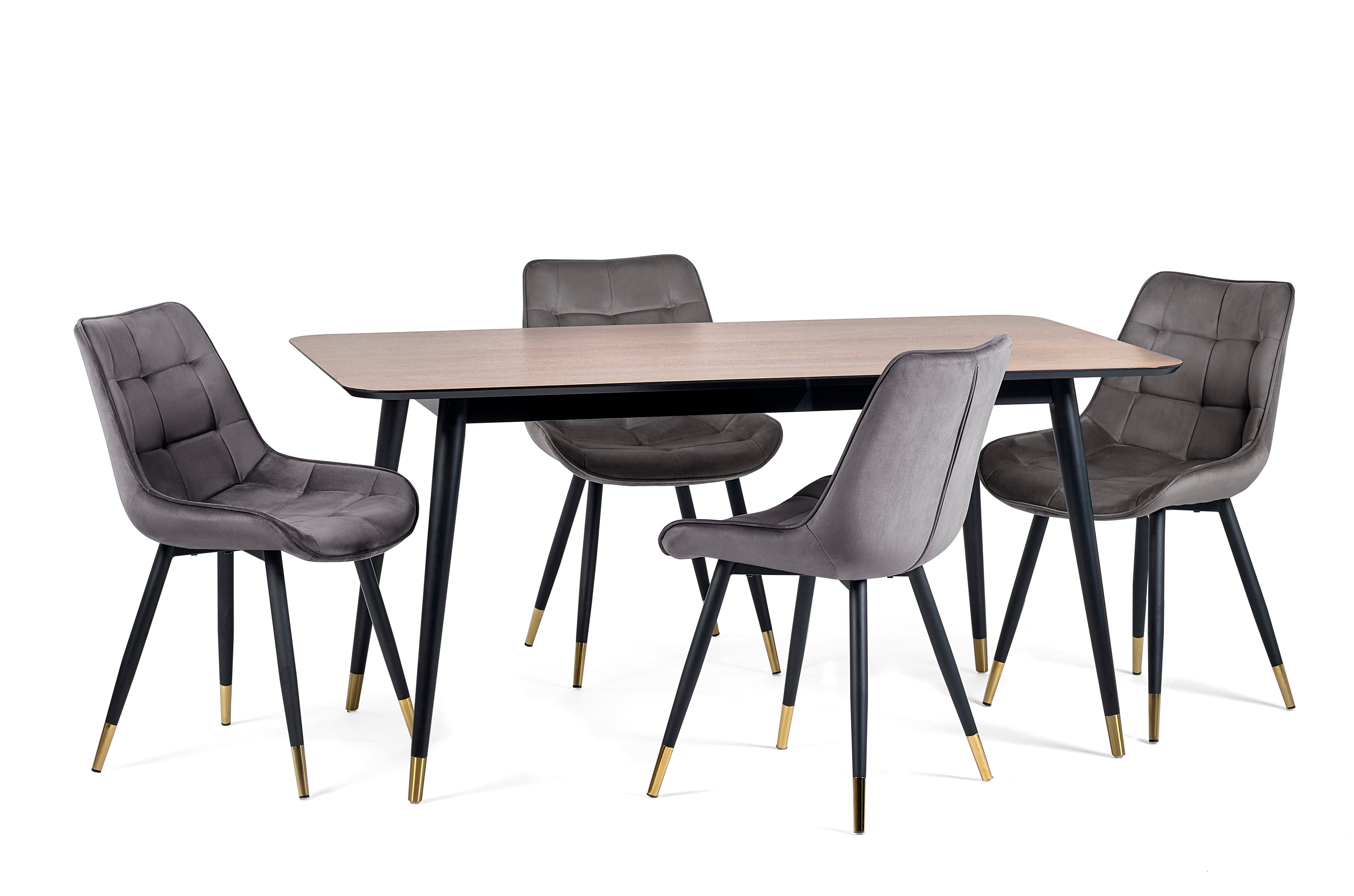 Hadid Dining Chairs - Grey (Set Of 2) – Julian Bowen, view 2
