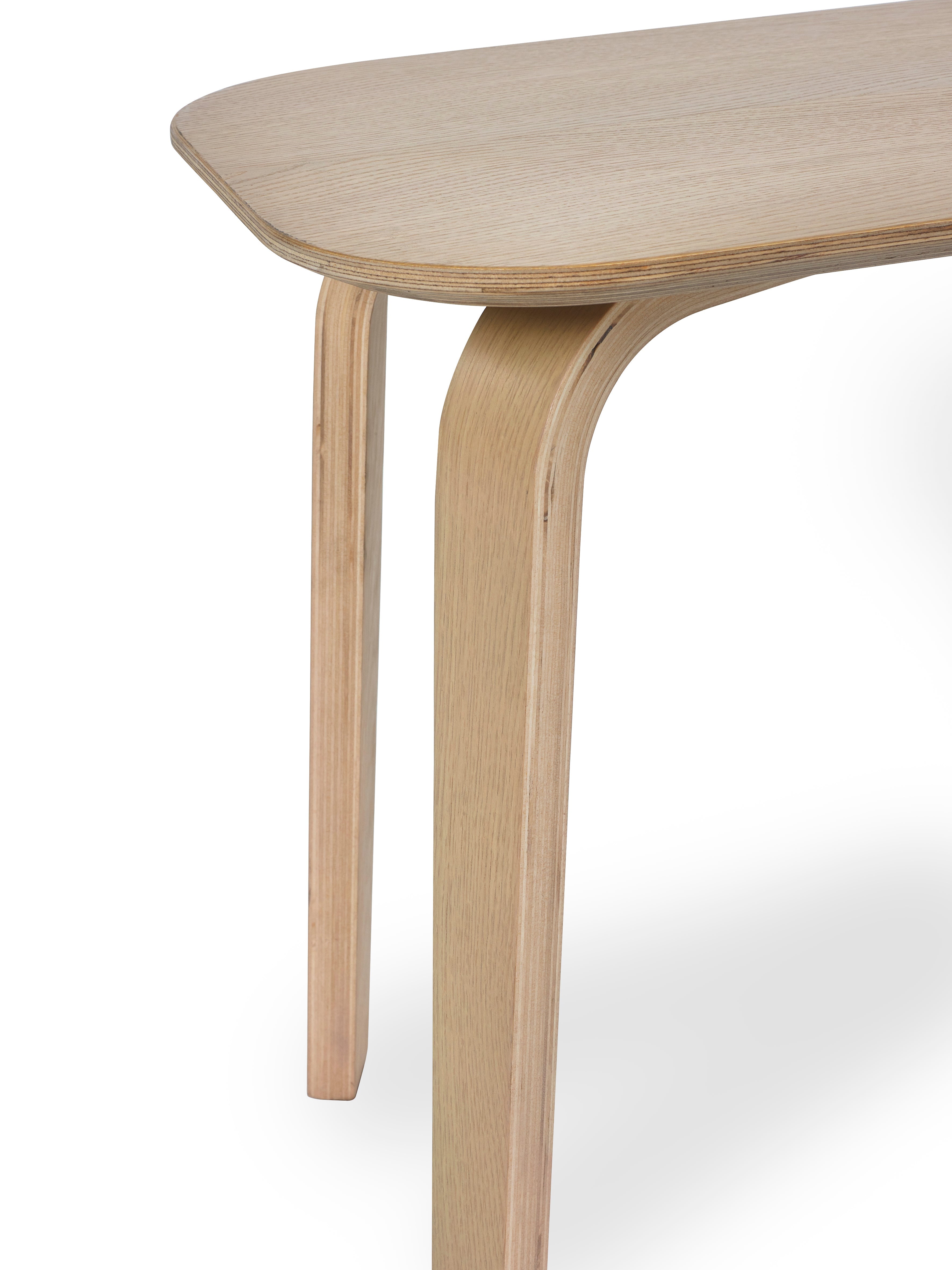 Kaito Oak Curved Leg Bench – Julian Bowen, view 6