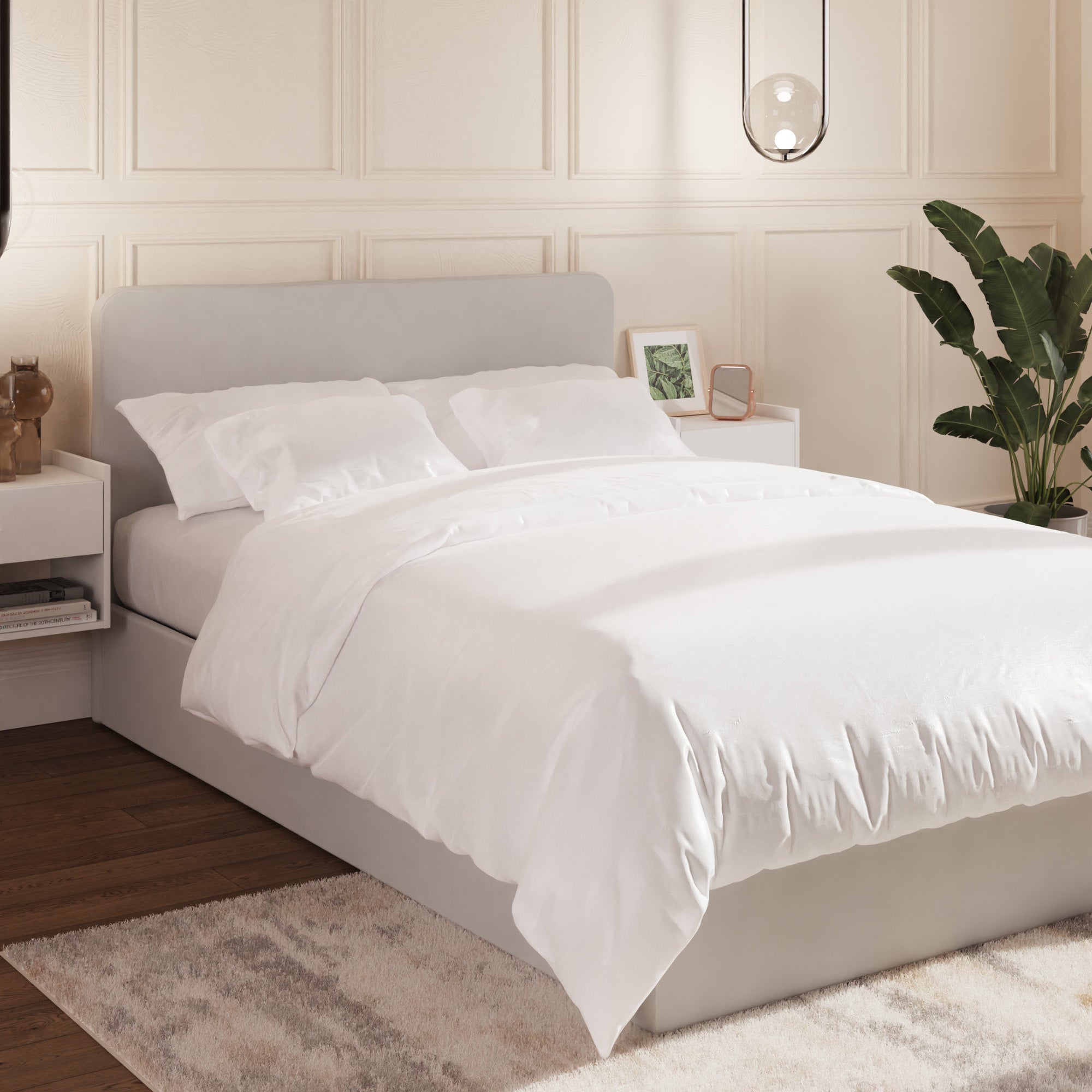 Chiswick Ottoman Bed frame - Soft Grey – GFW, view 2