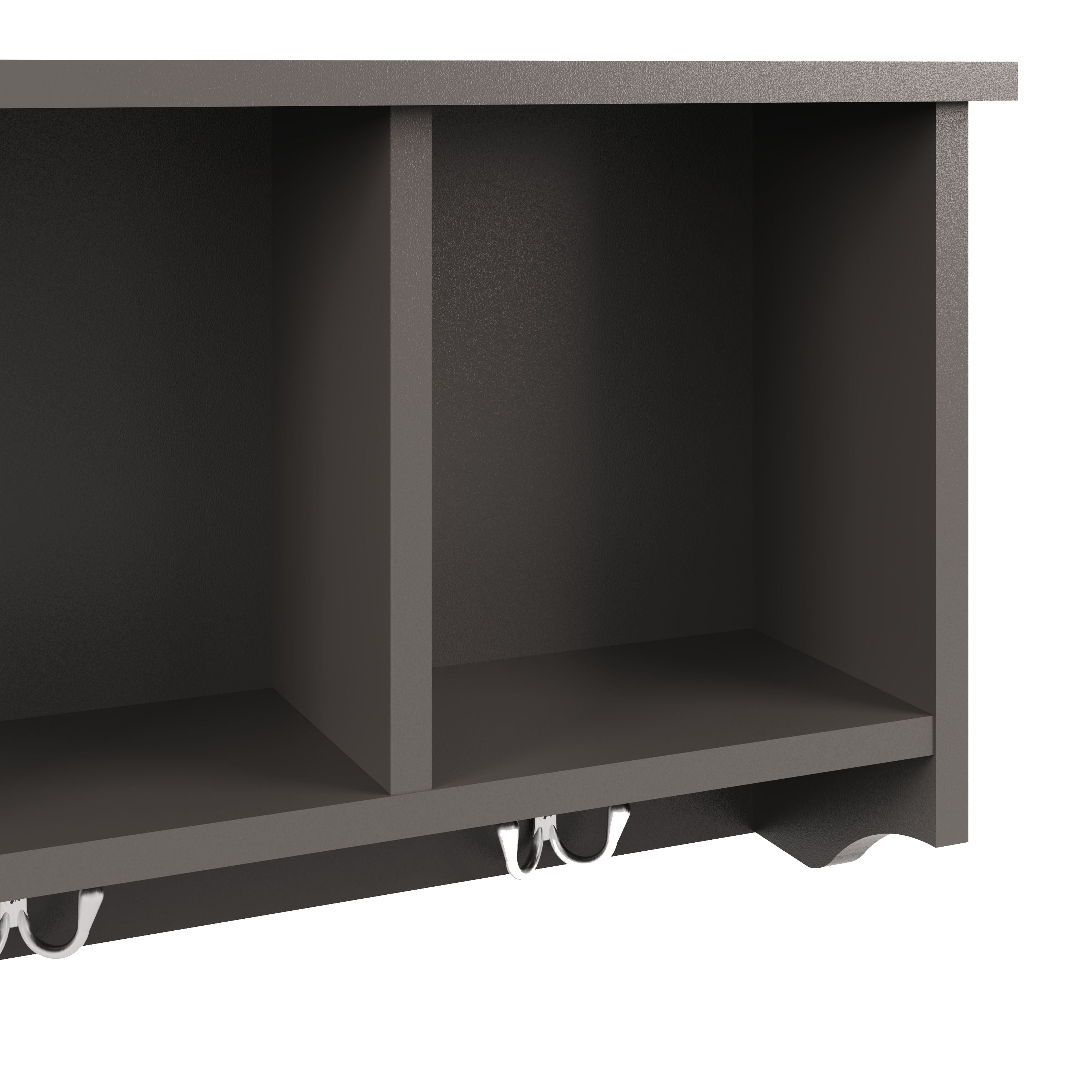 Kempton Wall Rack Grey – GFW, view 5