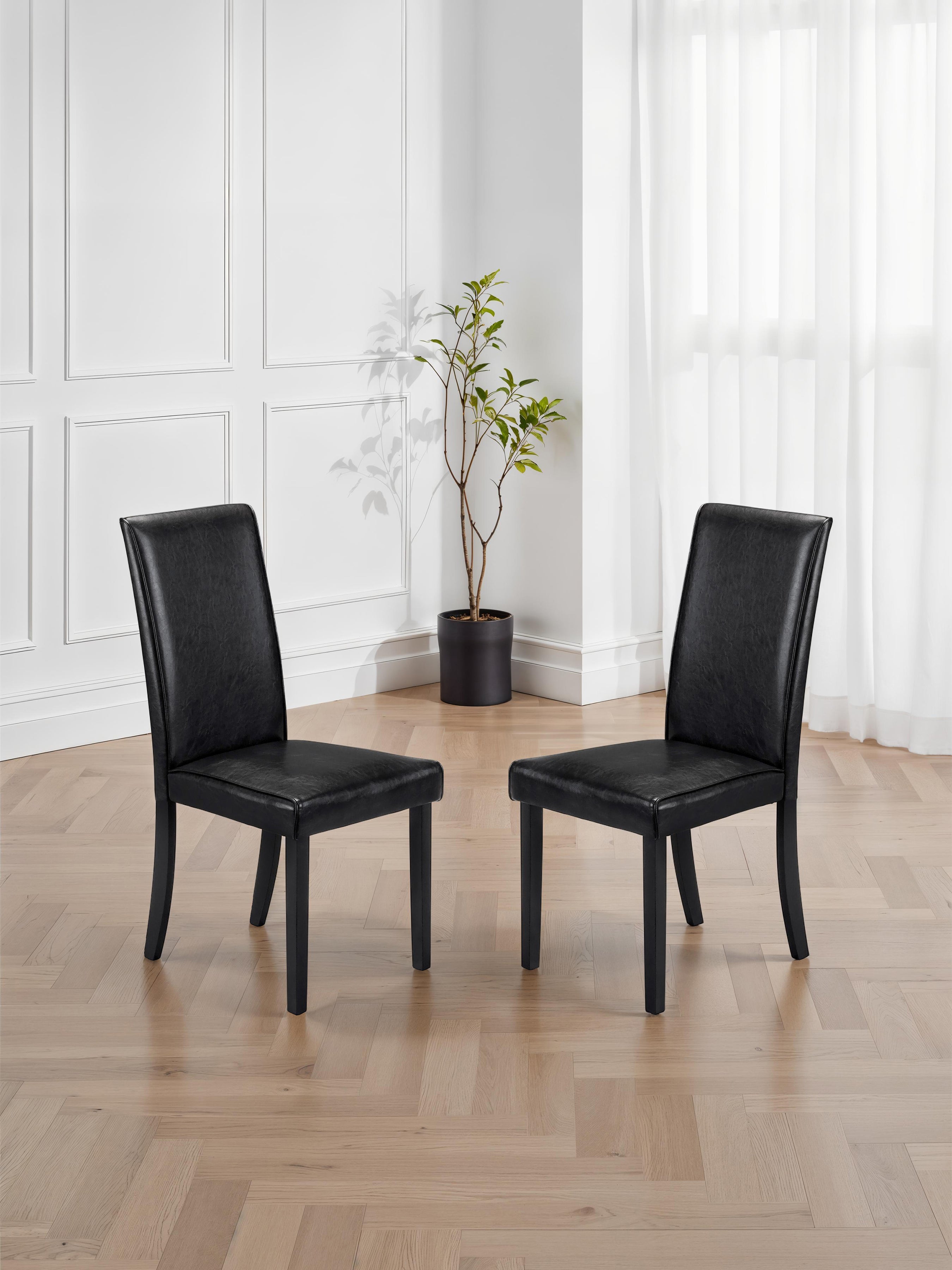 Hudson Black Dining Chairs (Set Of 2) – Julian Bowen, view 2