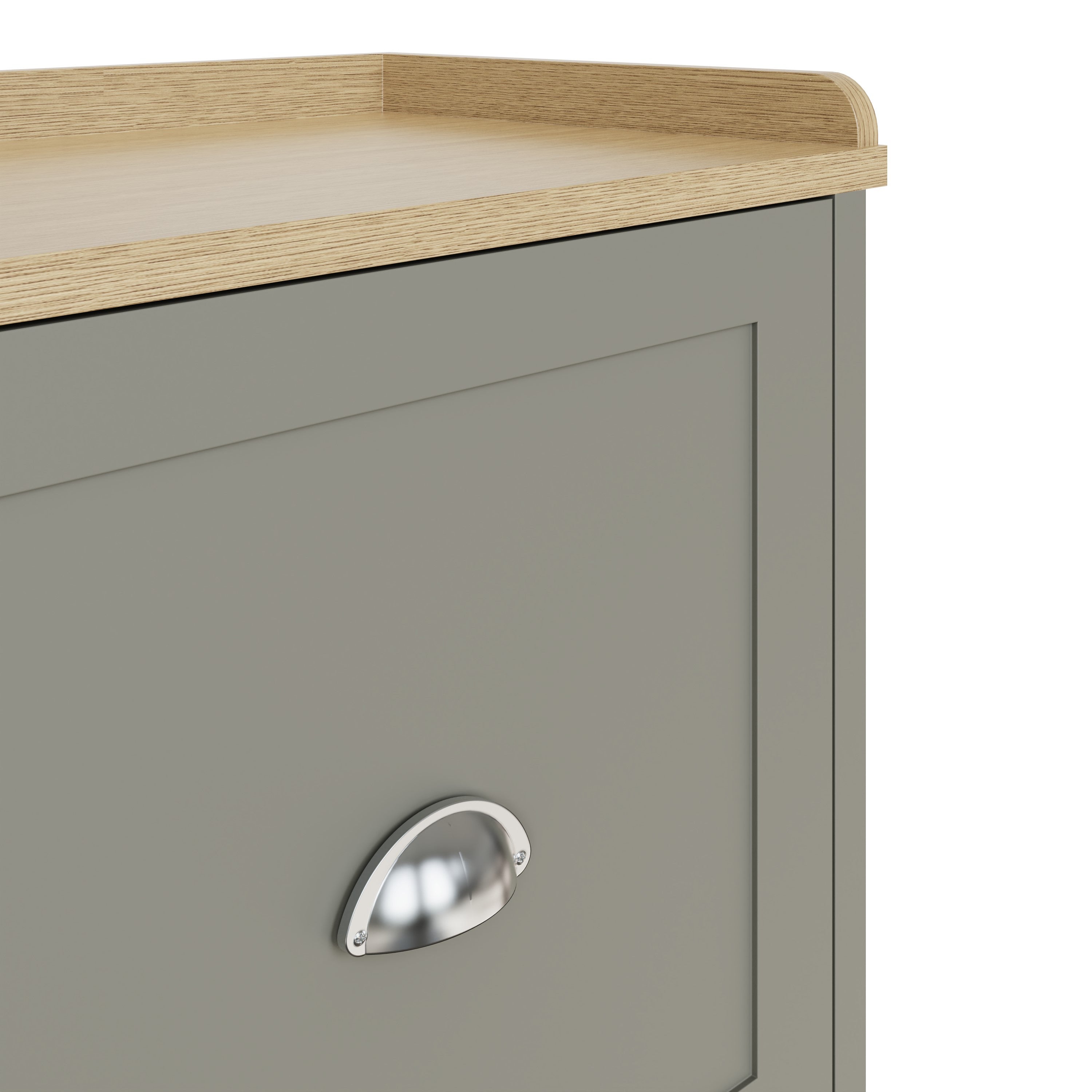 Lancaster 2 Door Shoe Bench Grey – GFW, view 9