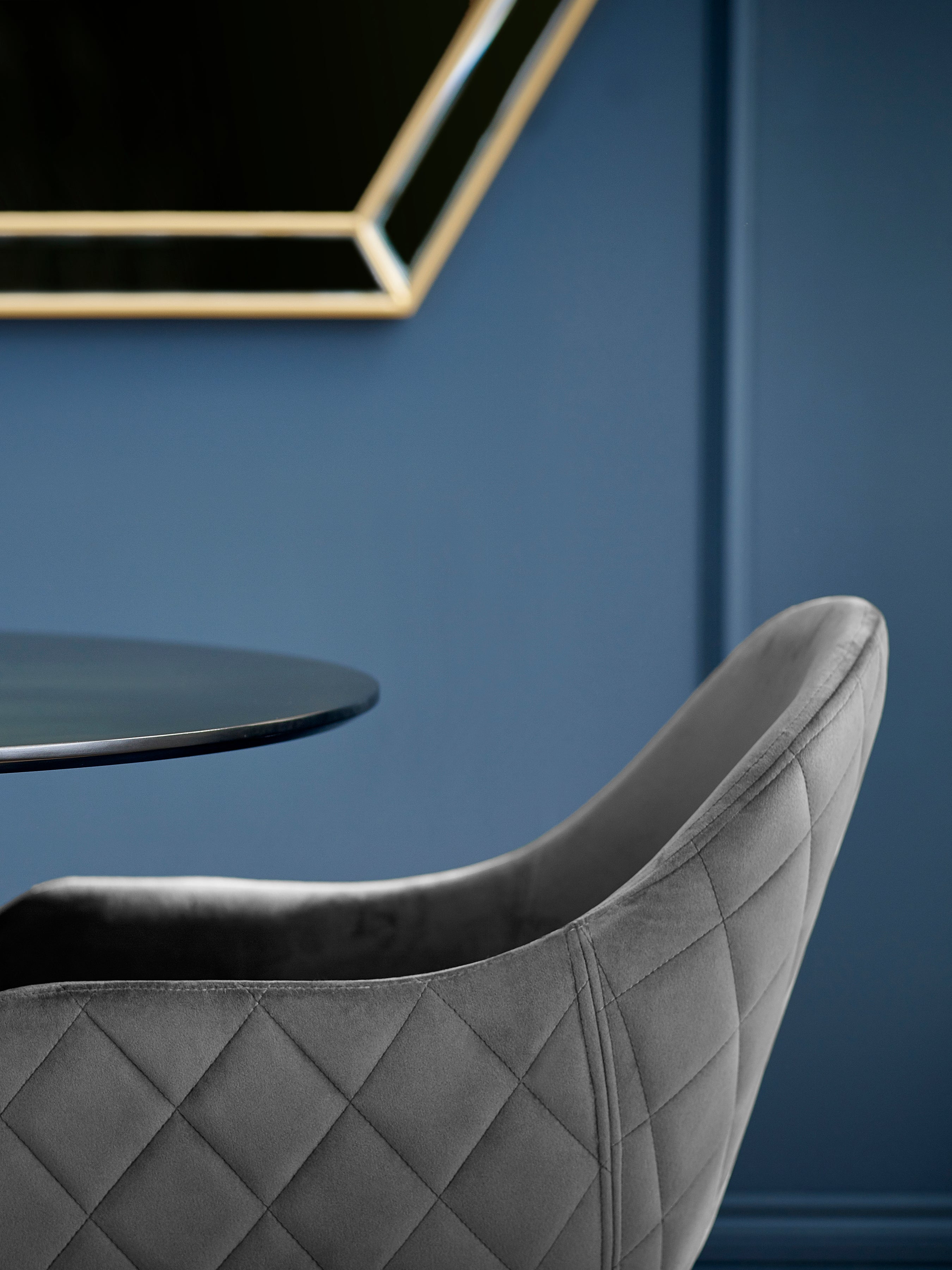 Lima Grey Velvet Dining Chairs (Set of 2) – Julian Bowen, view 6