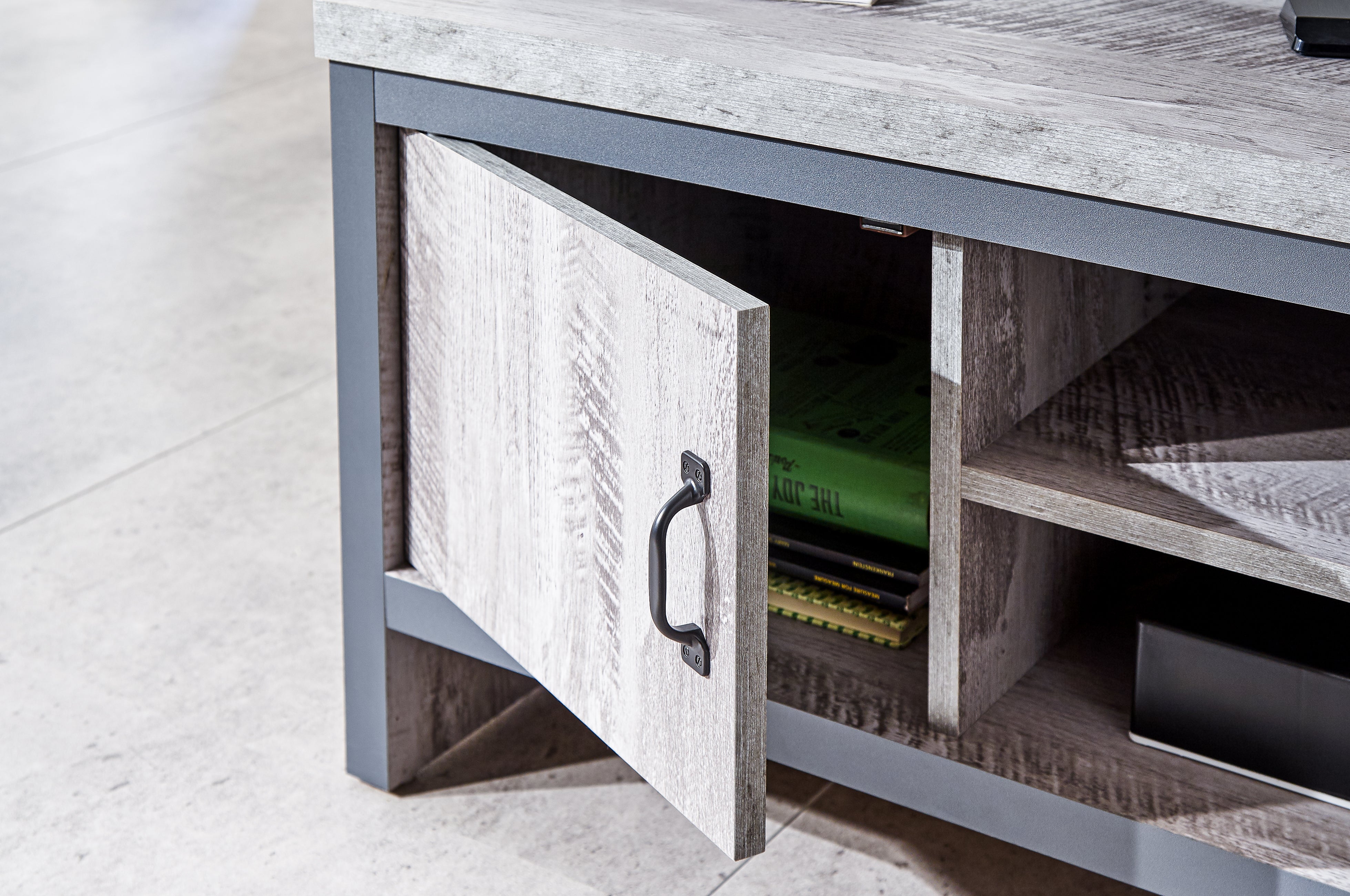Boston 2 Door TV Unit Grey – GFW, view 7