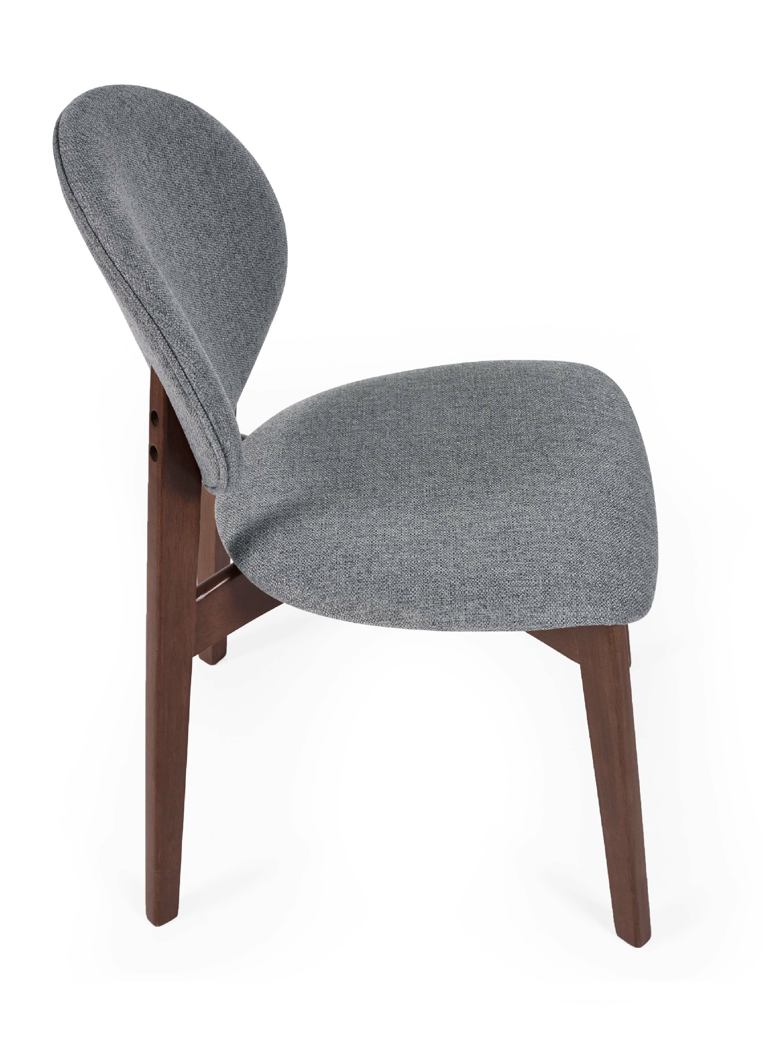 Artemis Walnut and Grey Dining Chairs (Set of 2) – Julian Bowen, view 5