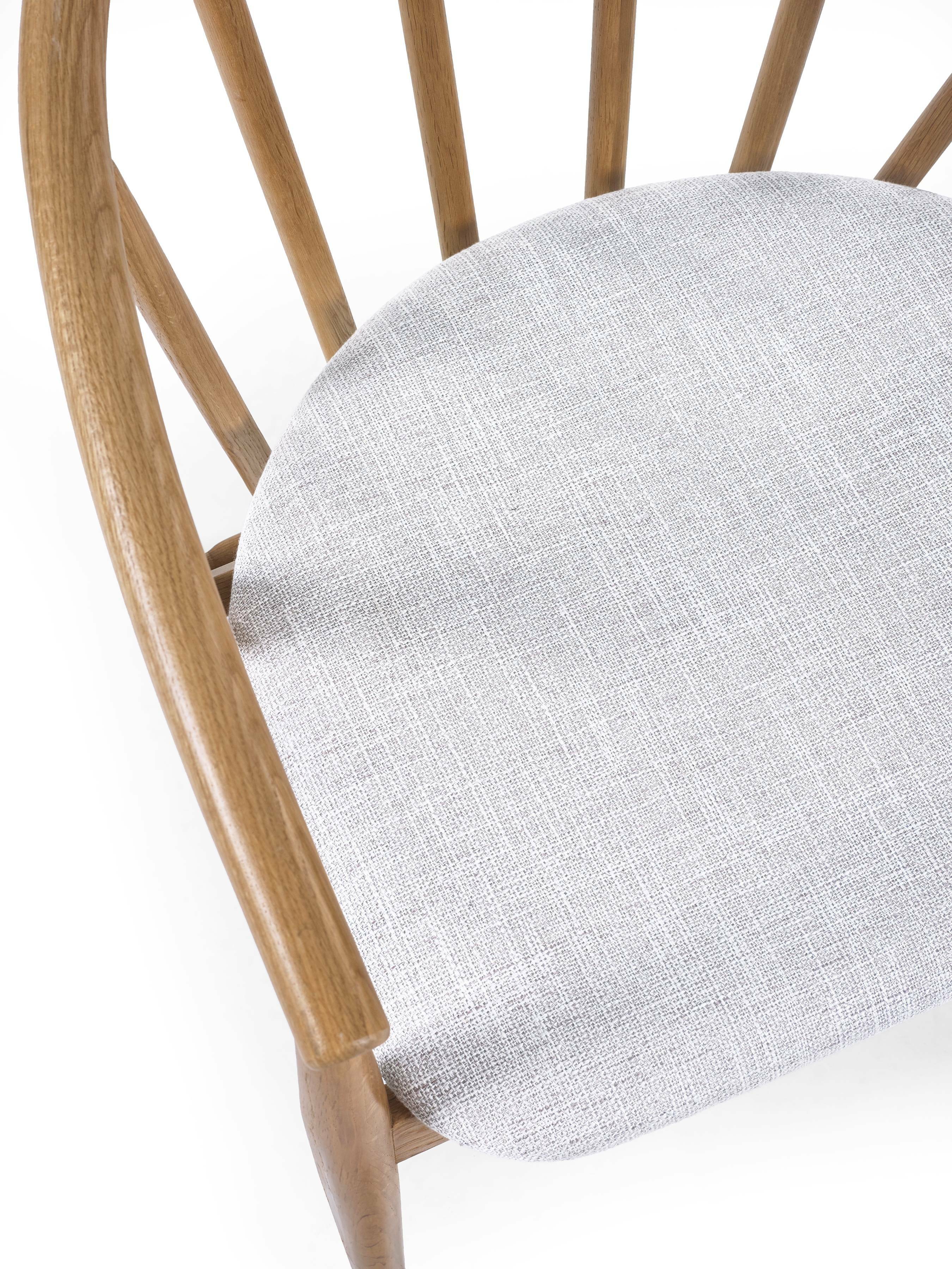 Rory Oak Curved Back Dining Chair – Julian Bowen, view 6