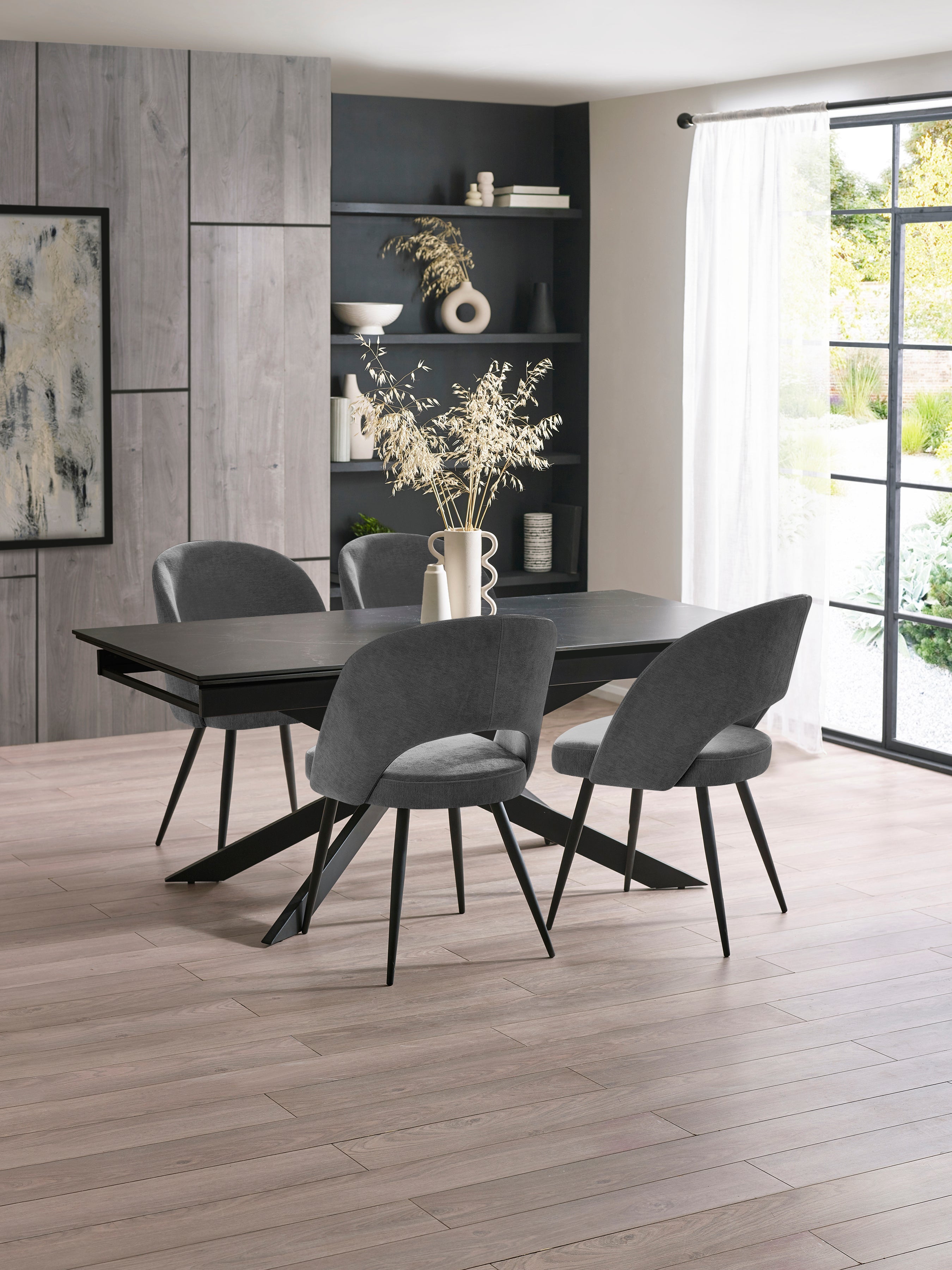 Ella Dining Chairs - Onyx (Set of 2) – Julian Bowen, view 13