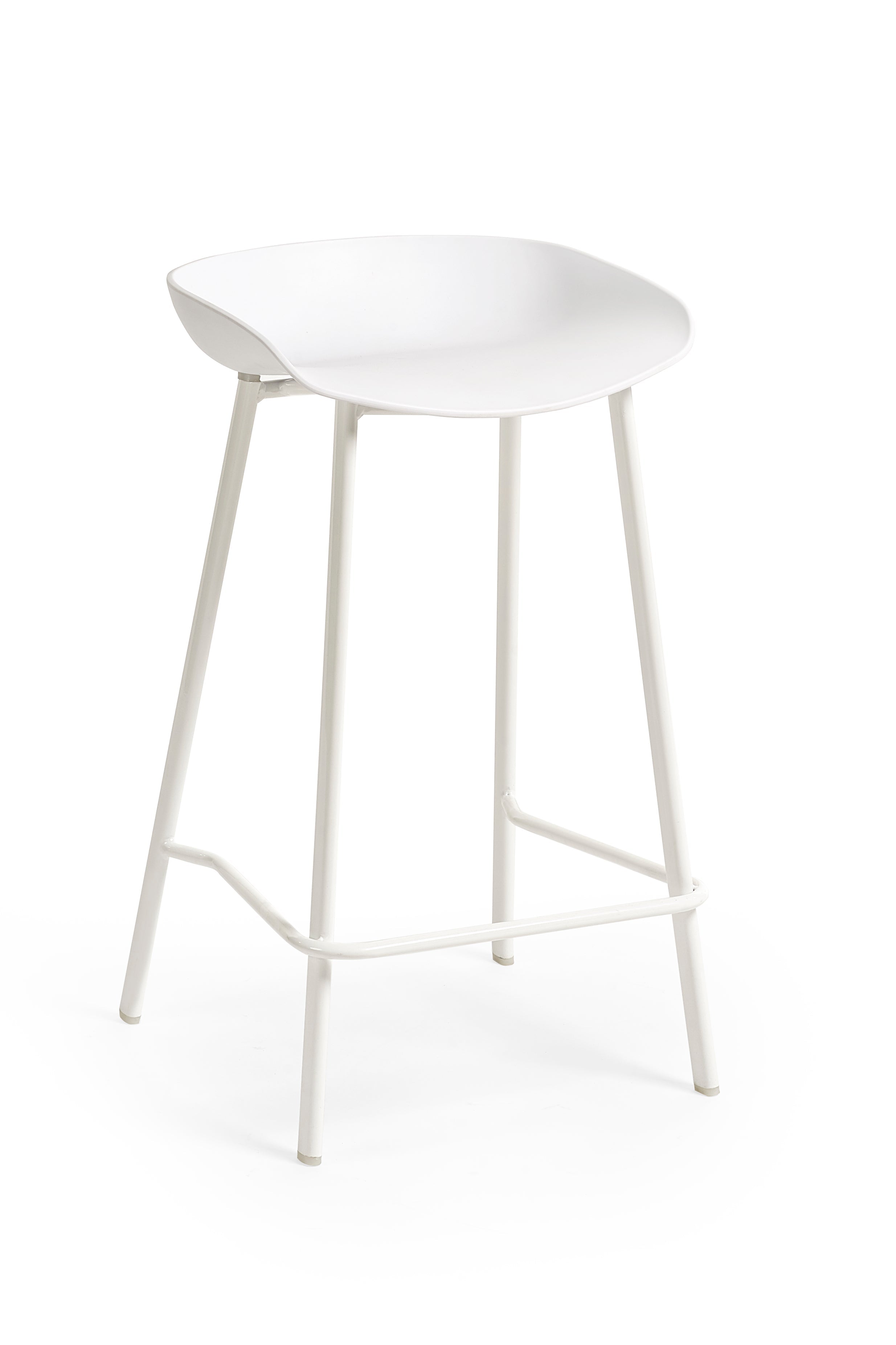 Renzo Bar Stool White (Set Of 2) – Julian Bowen, view 2