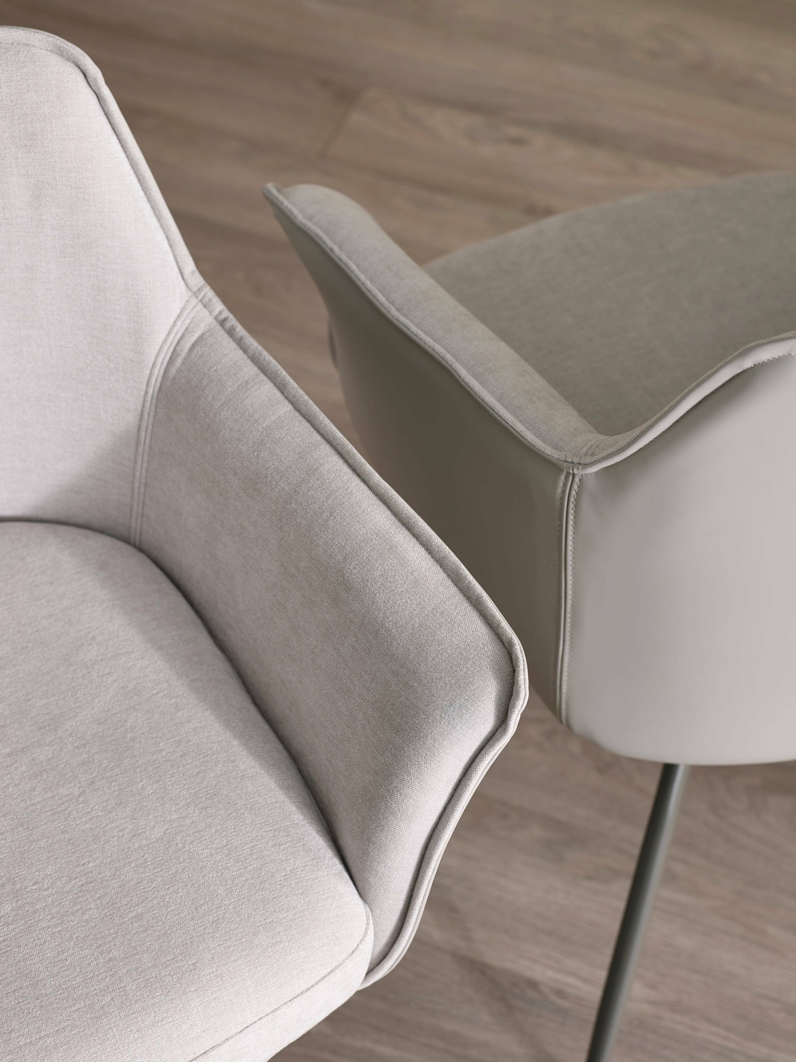 Noah Ivory Fabric Dining Chair – Julian Bowen, view 7