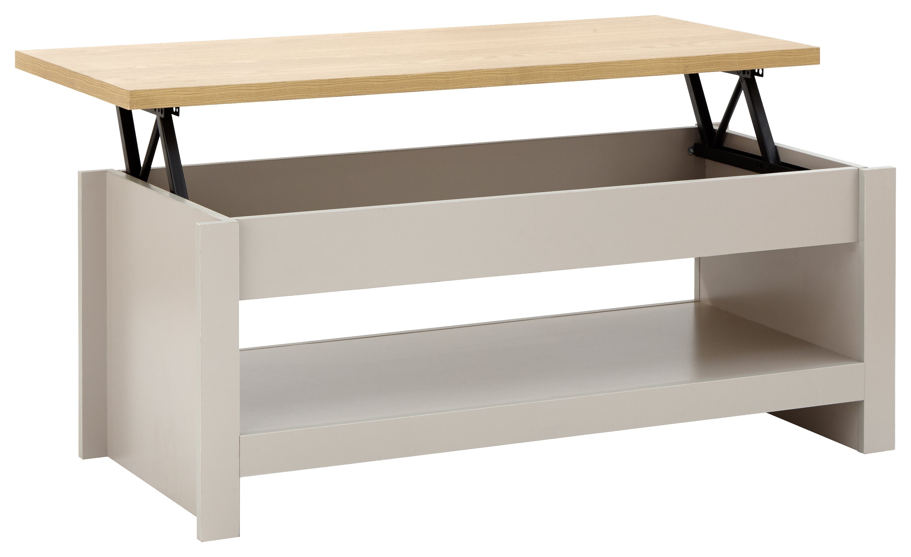 Lancaster Lift Up Coffee Table Grey – GFW, view 14