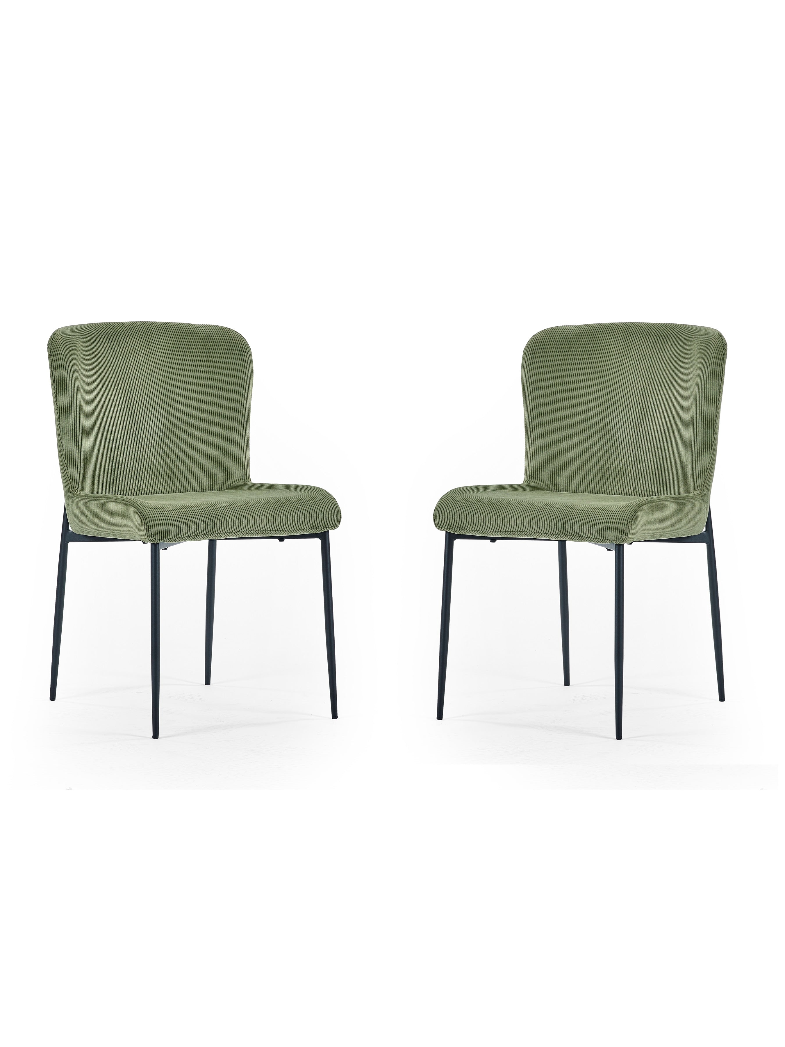 Leonie Dining Chairs - Green (Set of 2) – Julian Bowen