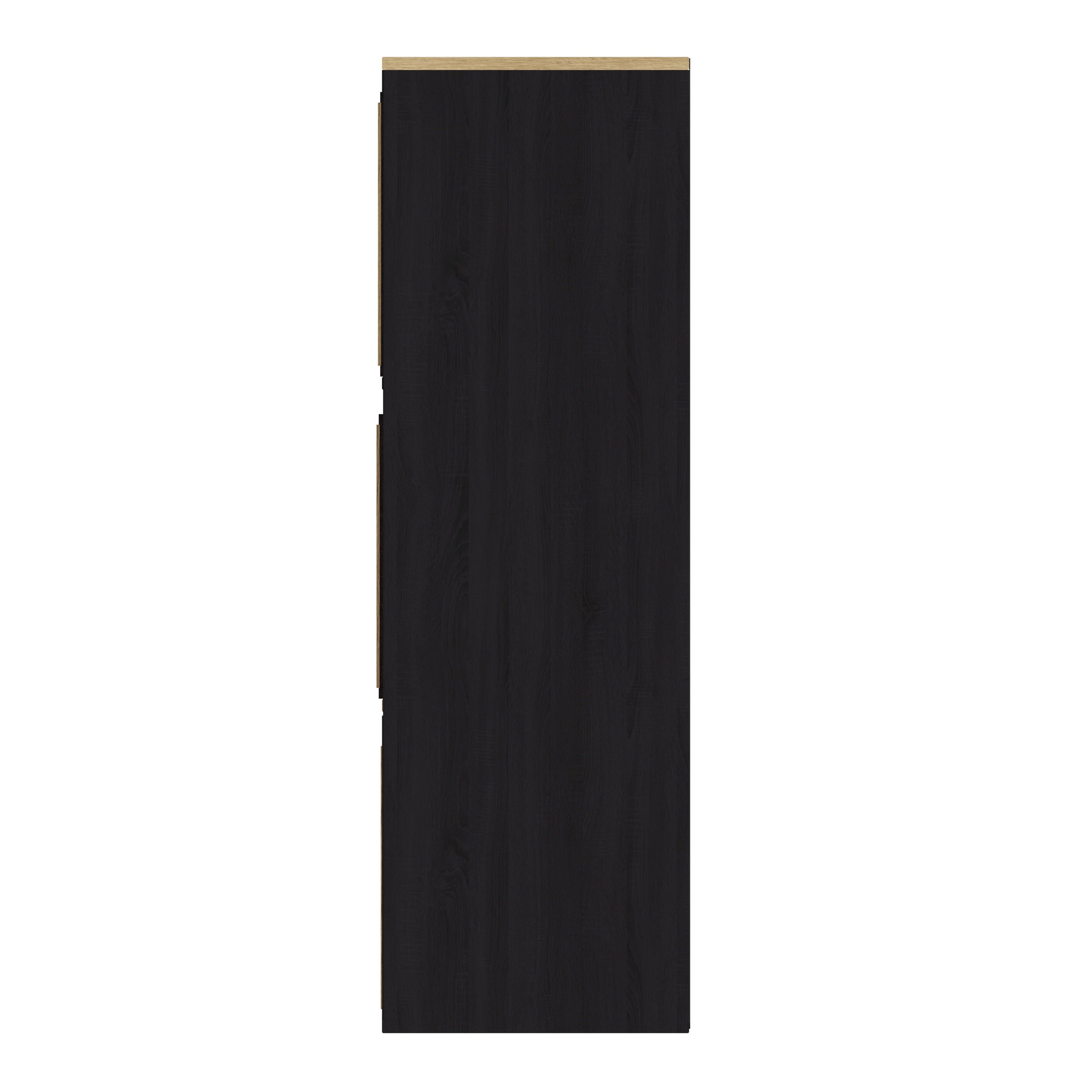 Kube 3X3 Storage Kube Black/Medium Oak – GFW, view 5