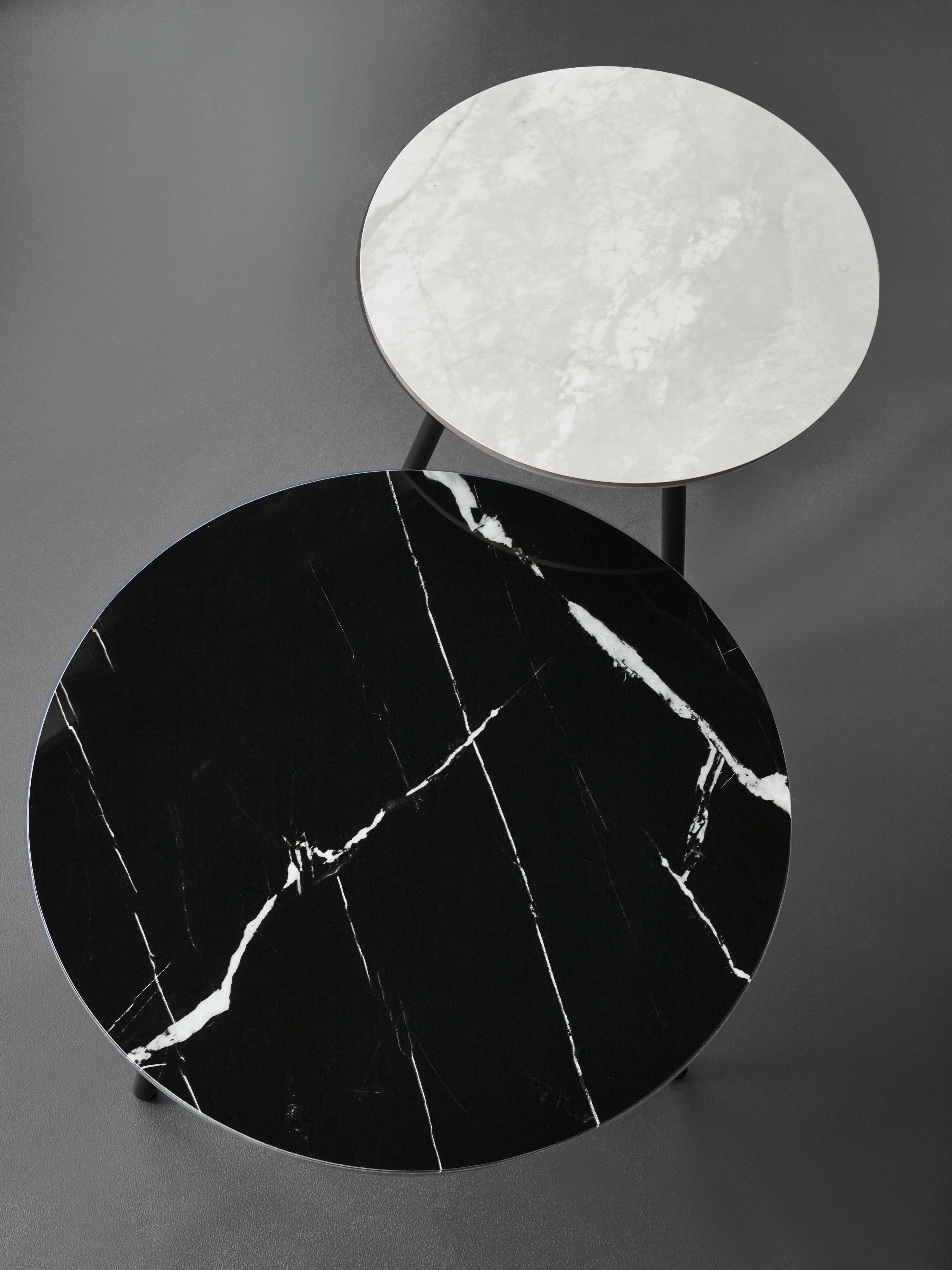 Casper Set of Side Tables Grey and Black – Julian Bowen, view 4