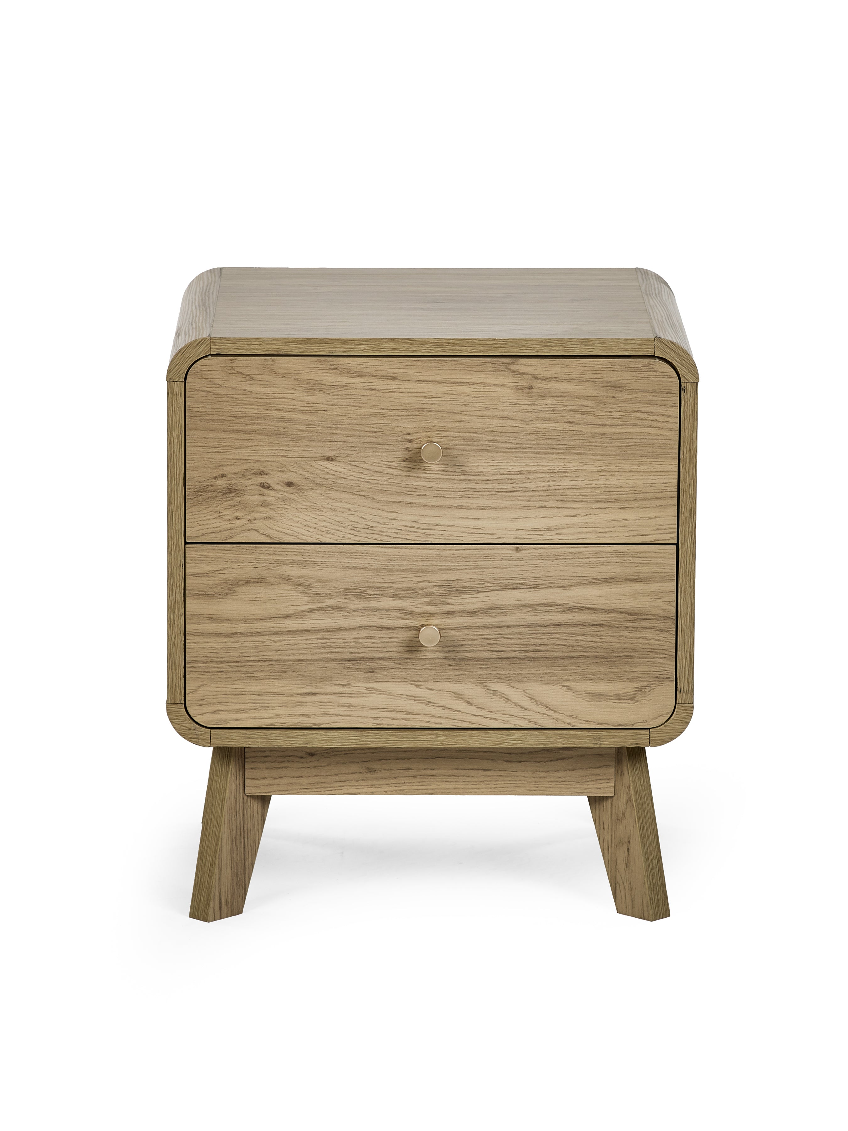Ingrid 2 Drawer Bedside Oak – Julian Bowen, view 4