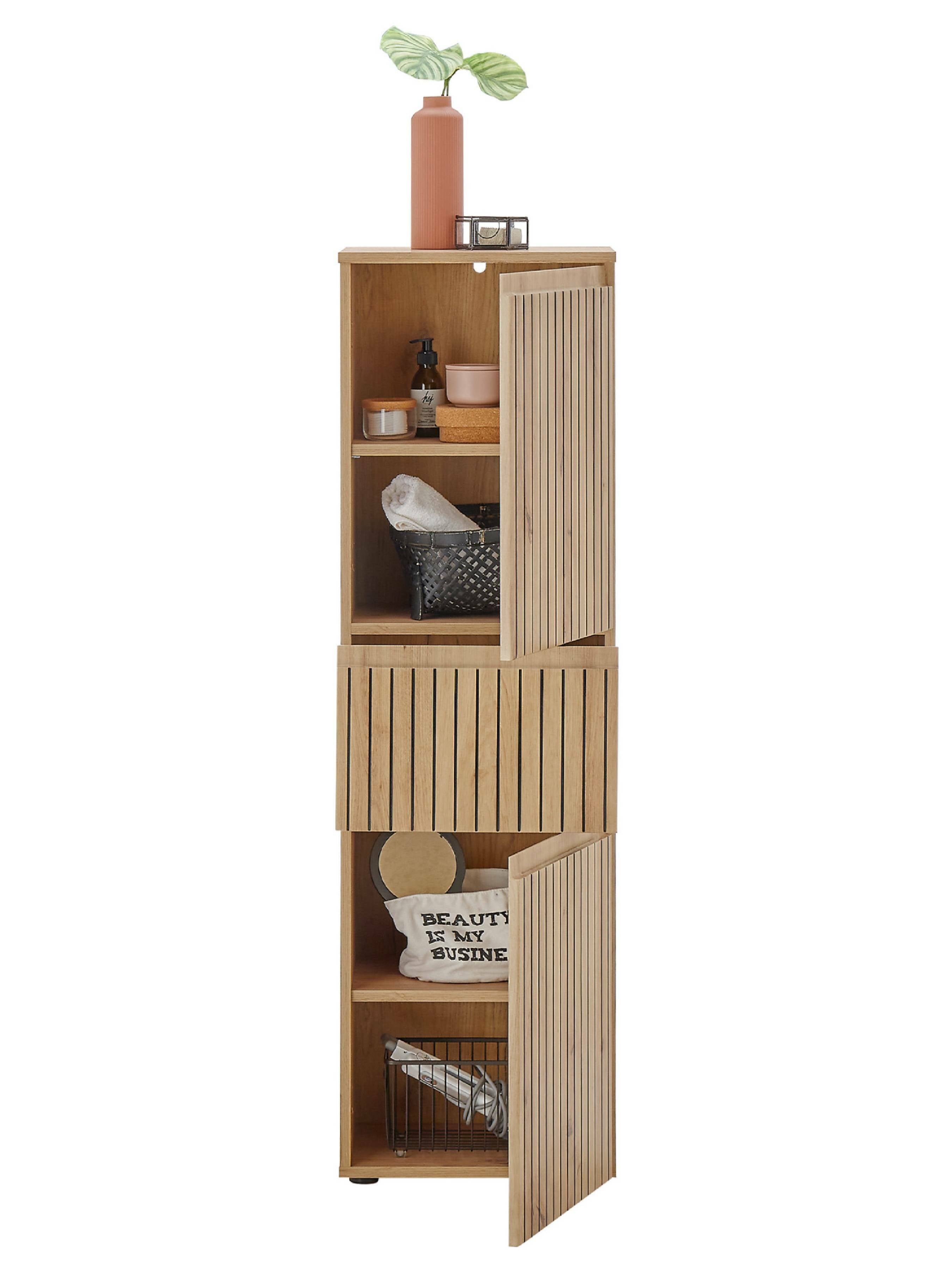 Austin 2 Door & 1 Drawer Narrow Cabinet – Julian Bowen, view 6