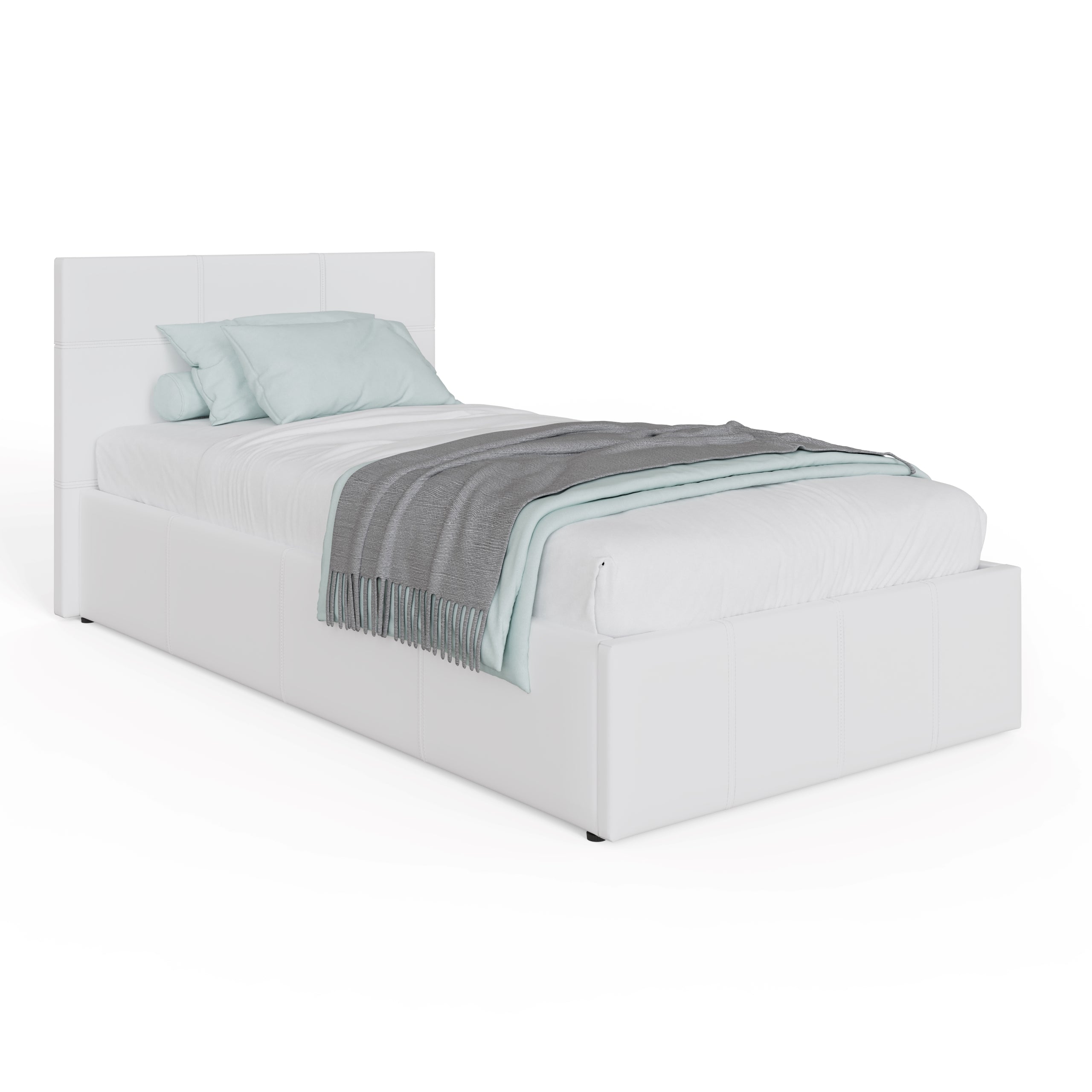 Side Lift Ottoman Bed White – GFW, view 17