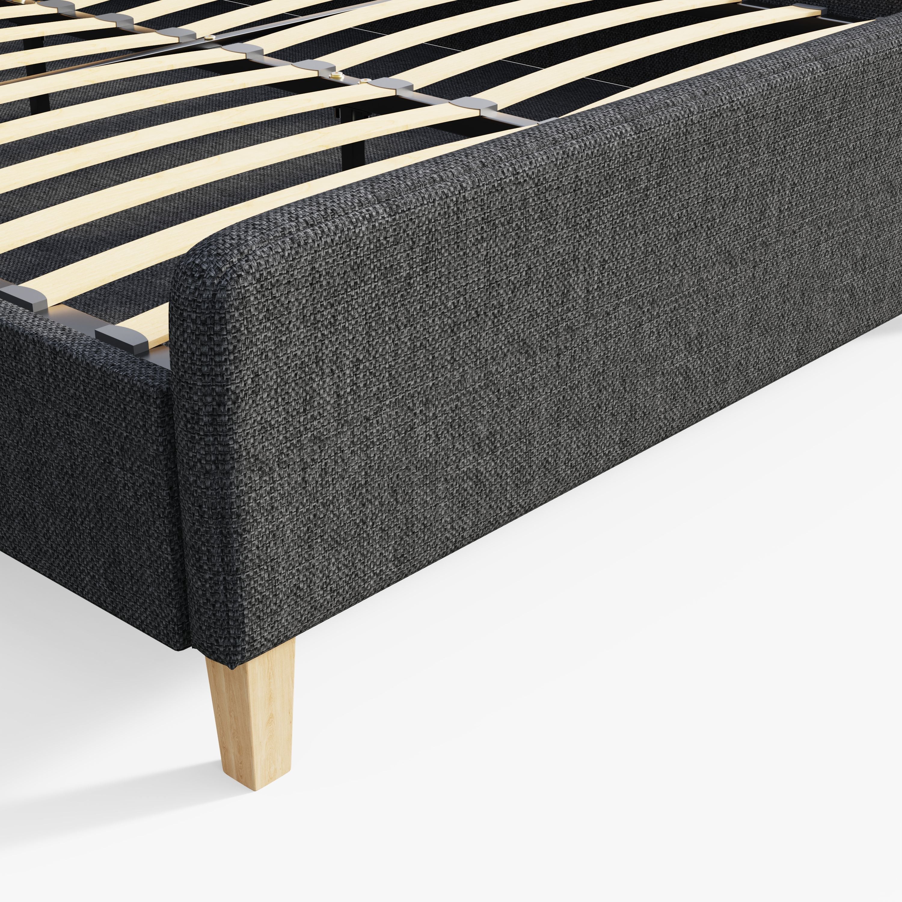 Ashbourne Fabric Upholstered Bed Grey – GFW, view 46