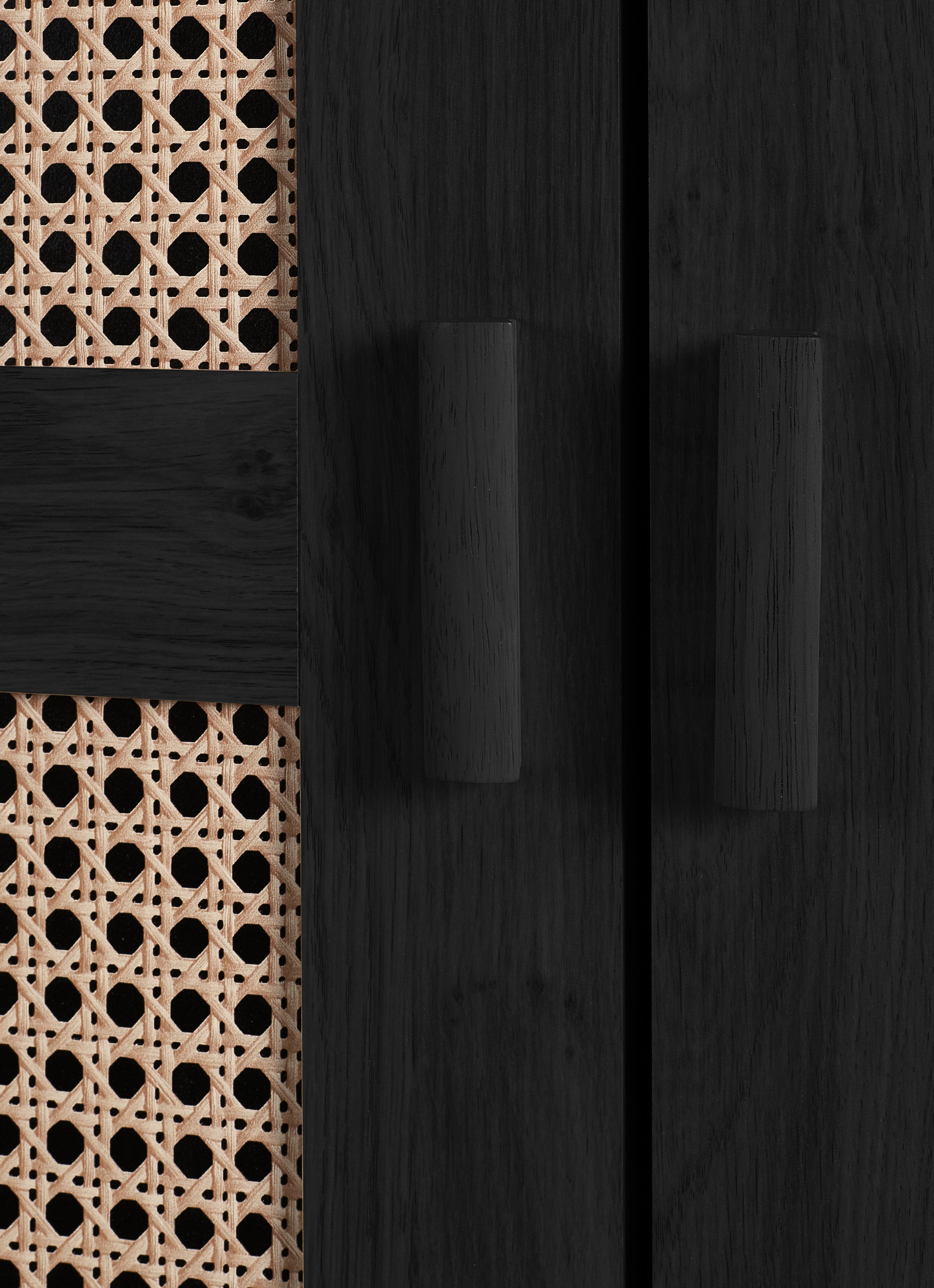 Sydney 2 Door Wardrobe - Black Ash – Julian Bowen, view 6