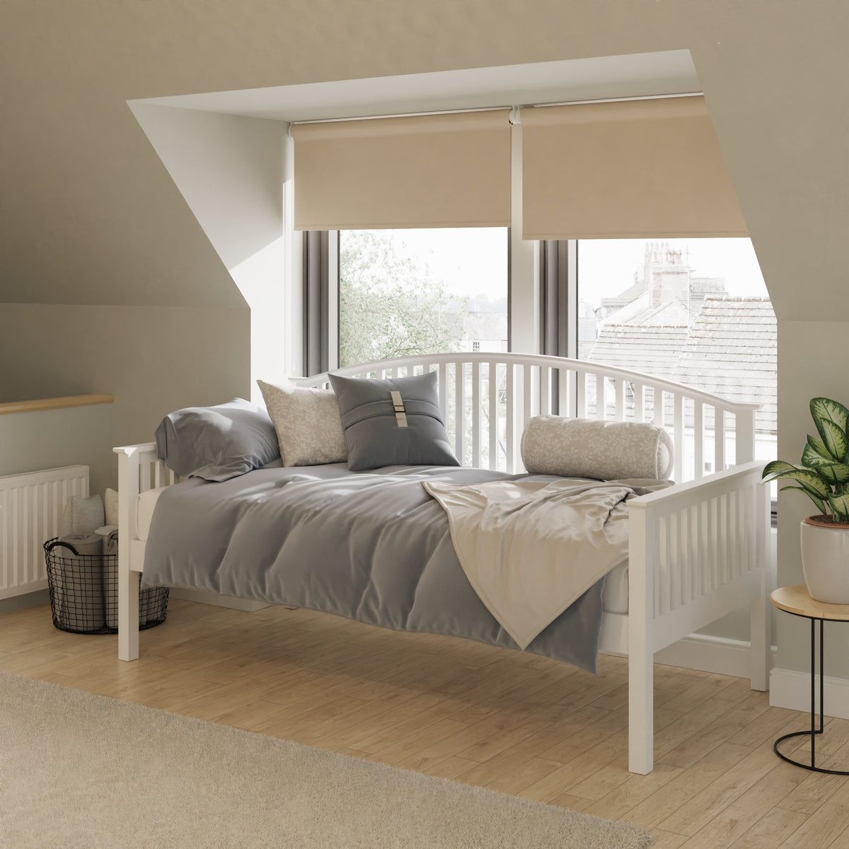 Madrid Wooden Day Bed in white, photo 2