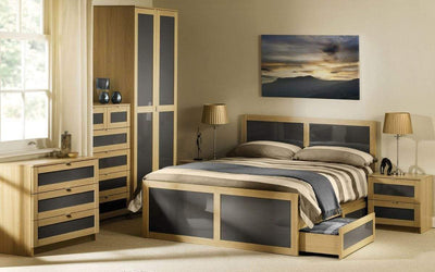 Julian Bowen 3 DOOR WARDROBE Strada 3 Door Wardrobe Bed Kings