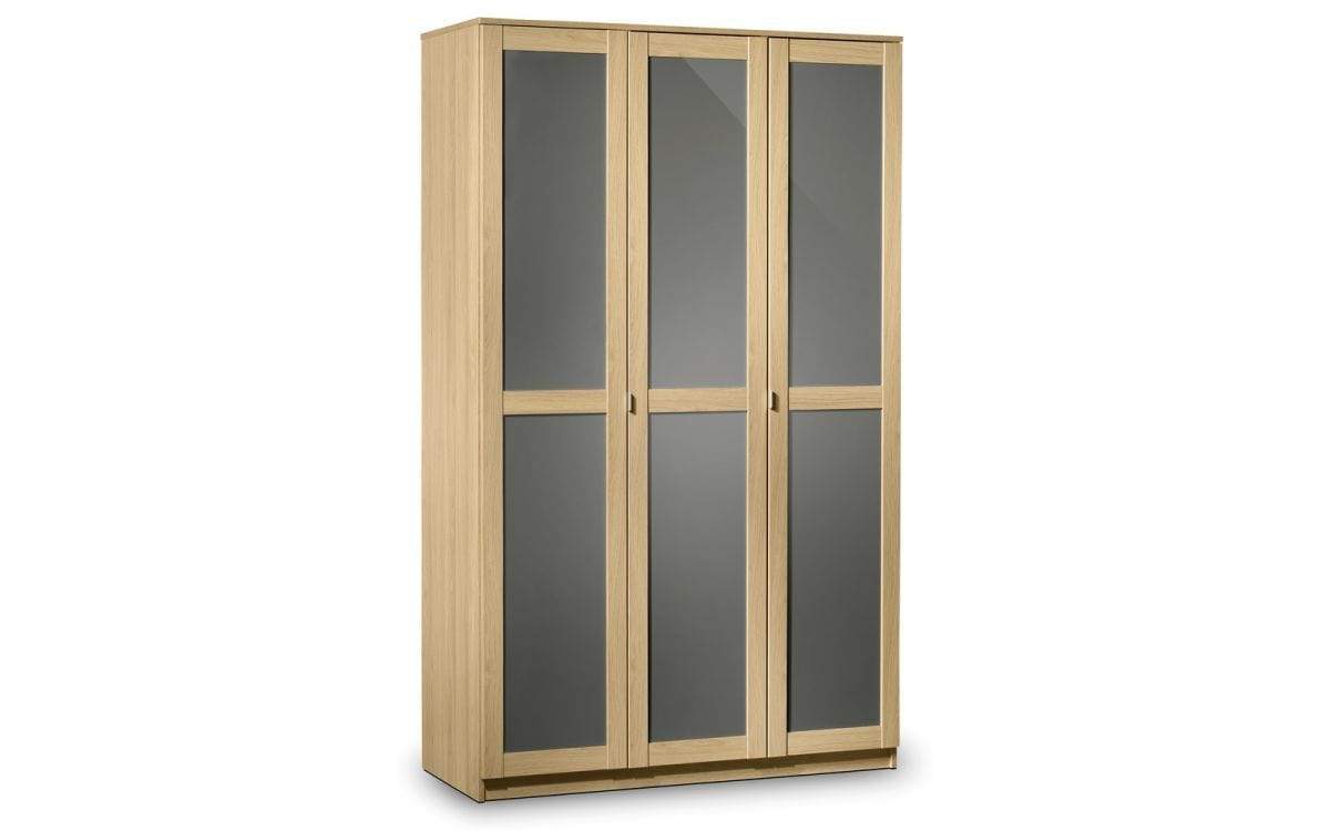 Julian Bowen 3 DOOR WARDROBE Strada 3 Door Wardrobe Bed Kings