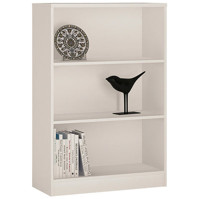 4 You Medium Wide Bookcase In Pearl White – FTG