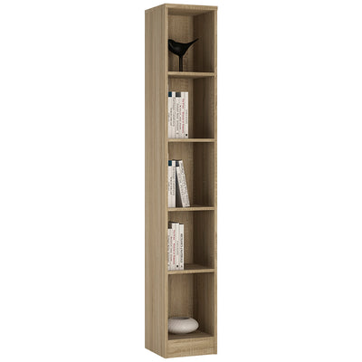 4 You Tall Narrow Bookcase in Sonama Oak – FTG