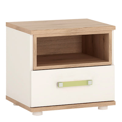 4KIDS 1 Drawer Bedside Cabinet with Lemon Handles – FTG