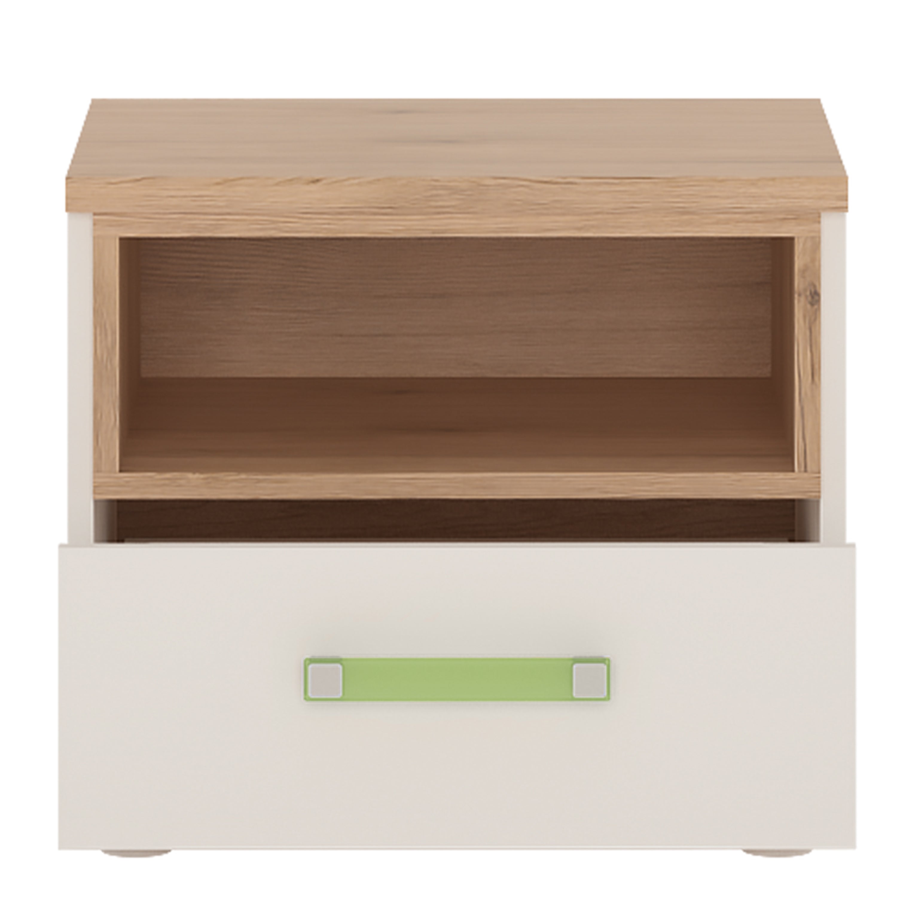 4KIDS 1 Drawer Bedside Cabinet with Lemon Handles – FTG, view 2