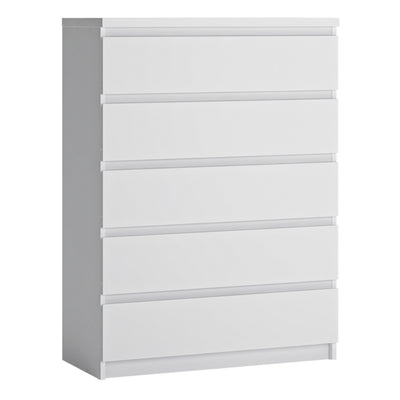 Fribo Chest Of 5 Drawers in Alpine White – FTG