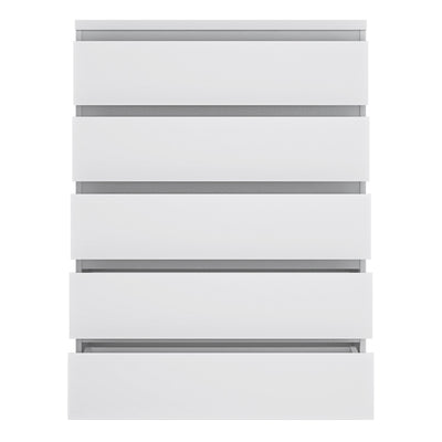 Fribo Chest Of 5 Drawers in Alpine White – FTG, view 3