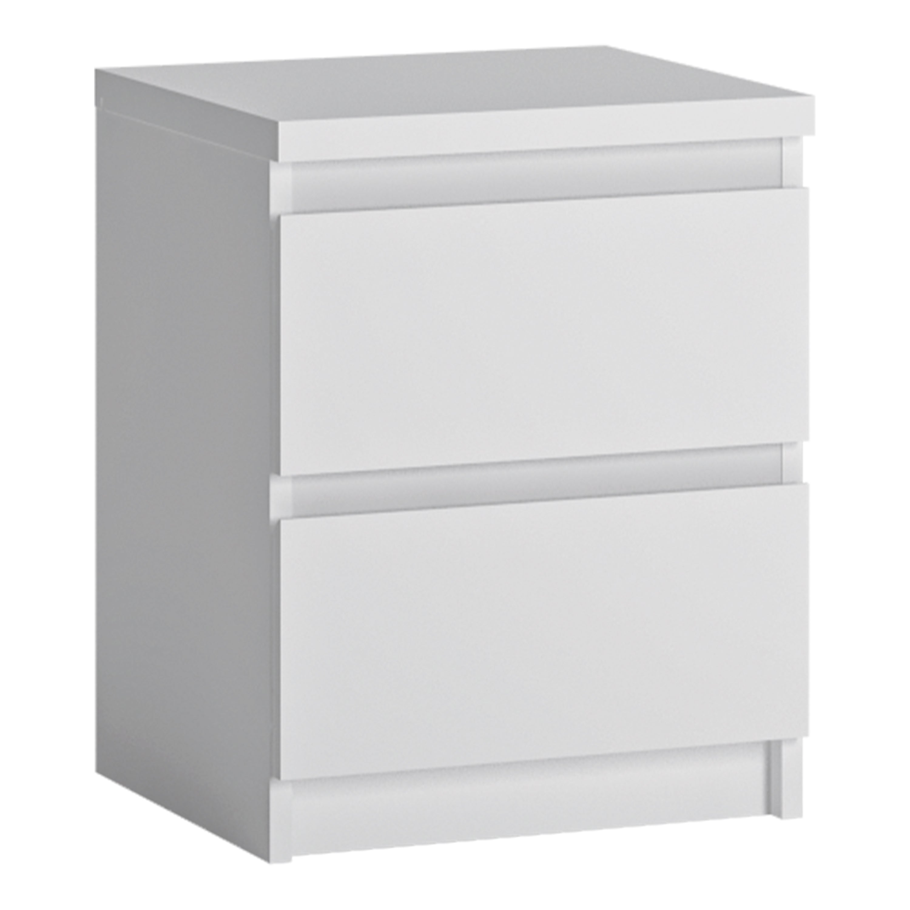 Fribo Bedside Cabinet 2 Drawer in Alpine White – FTG