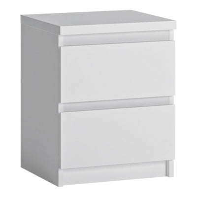 Fribo Bedside Cabinet 2 Drawer in Alpine White – FTG