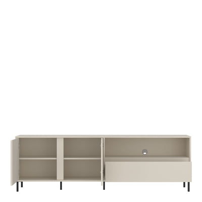 Avenale TV Cabinet 2 Door 1 Drawer in Cashmere – FTG, view 3