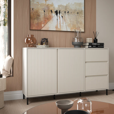 Avenale Sideboard 2 Door 3 Drawer in Cashmere – FTG, view 4