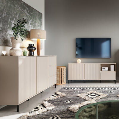 Avenale Sideboard 2 Door 3 Drawer in Cashmere – FTG, view 6