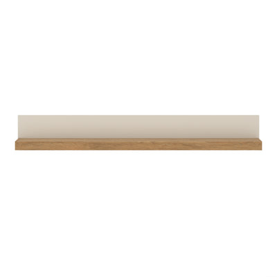 Naxxar Wall Shelf 194 cm in Cashmere and Stone Oak