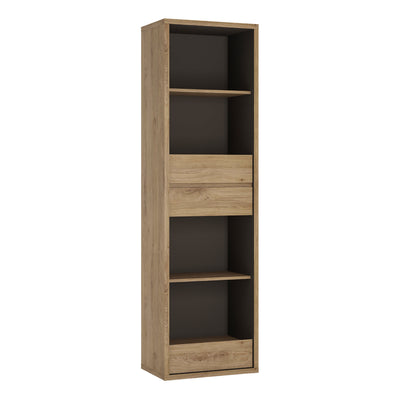 Shetland Tall Narrow 3 Drawer Bookcase – FTG