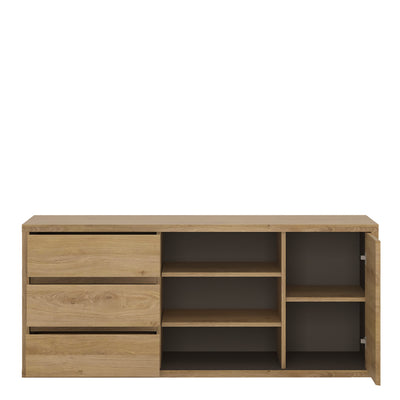 Shetland 1 Door 3 Drawer TV Cabinet – FTG, view 3